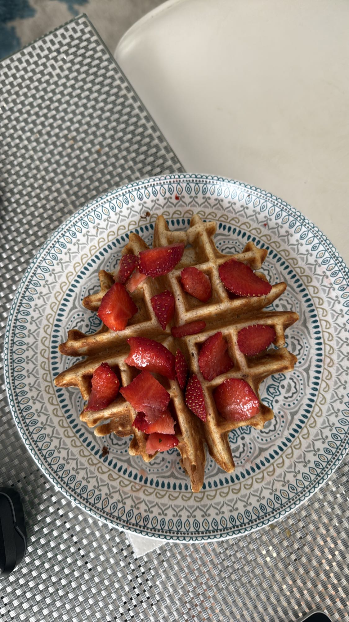 Gaufre aux fraises