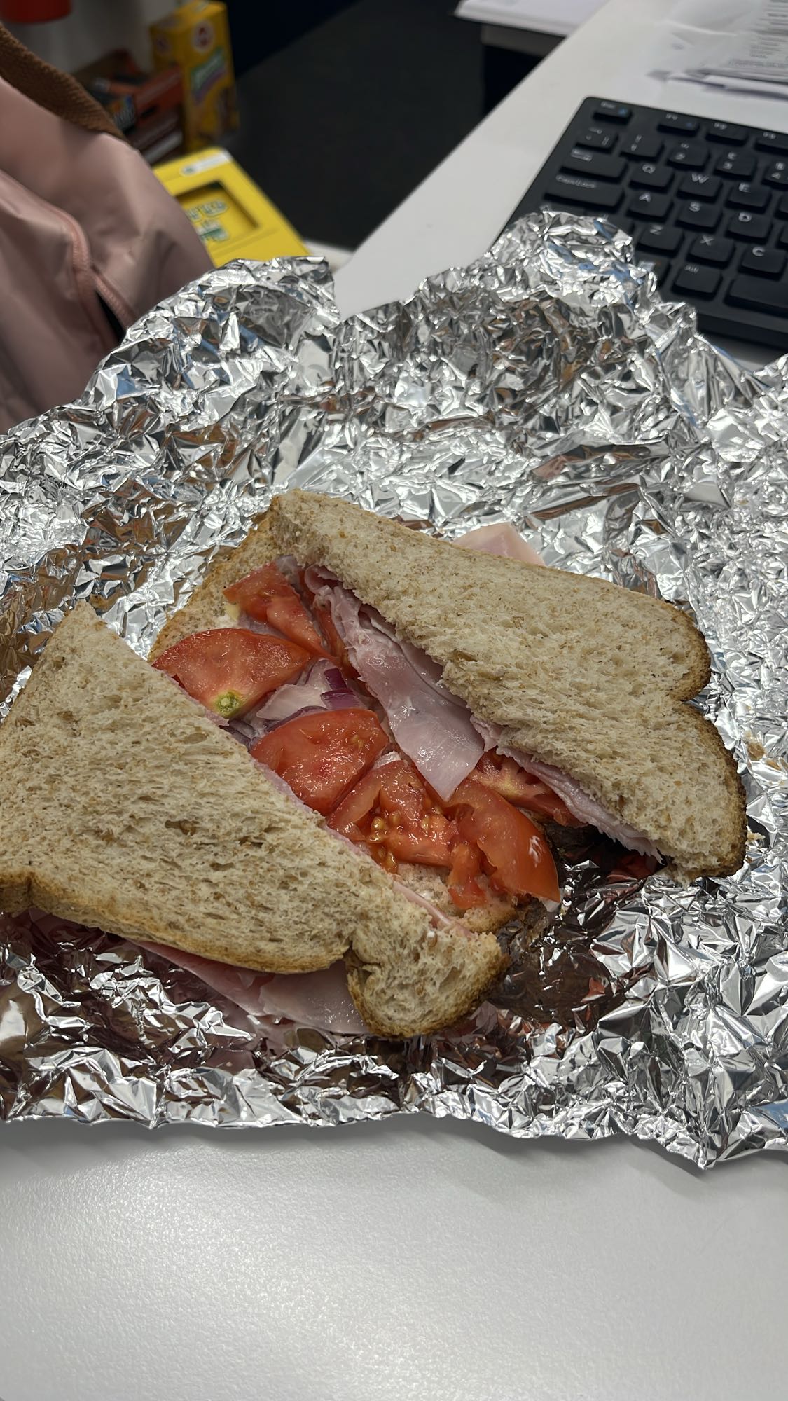 Ham Tomato Sandwich