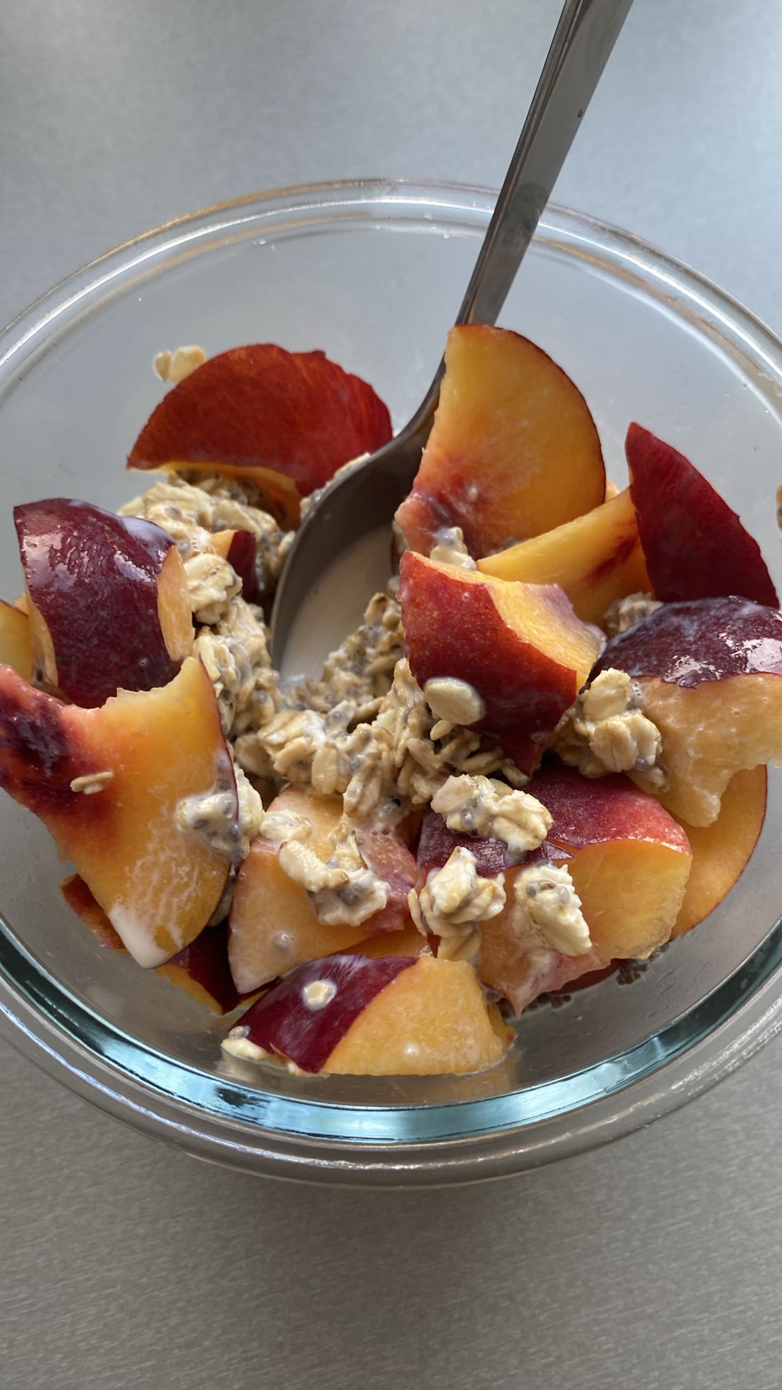 Owsianka z nektarynką