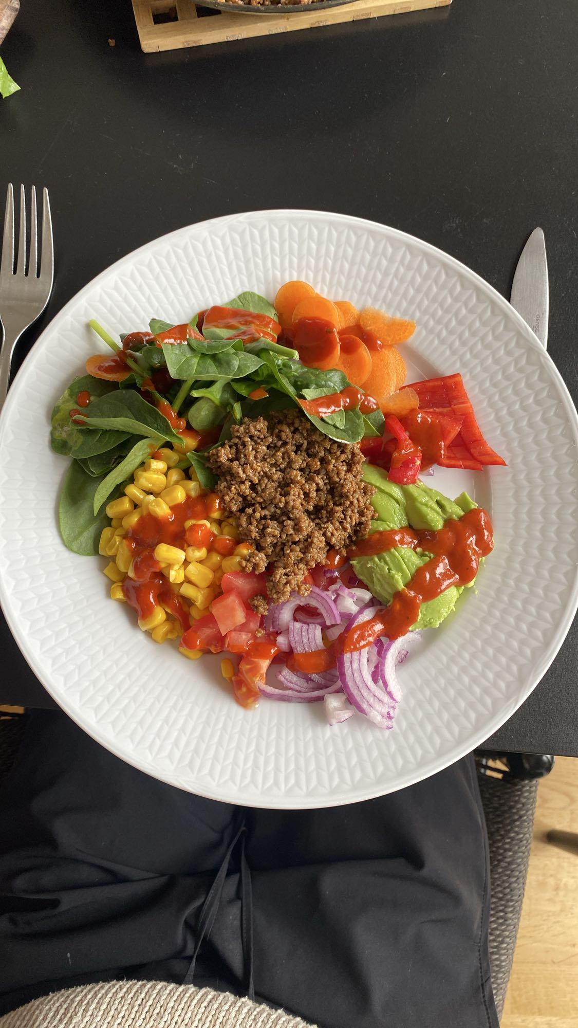 Tacosallad med grönsaker