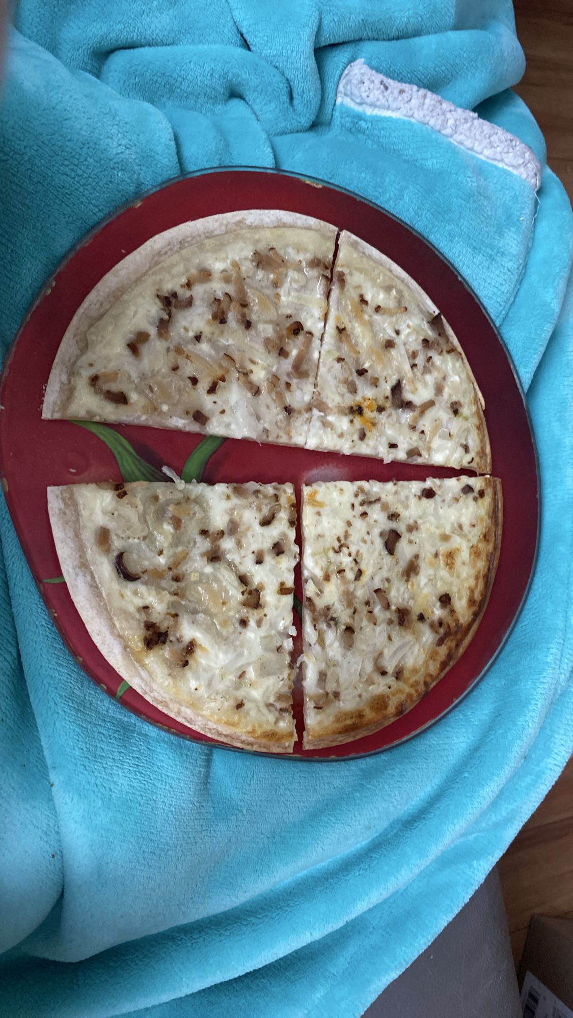 Pizza à l'oignon