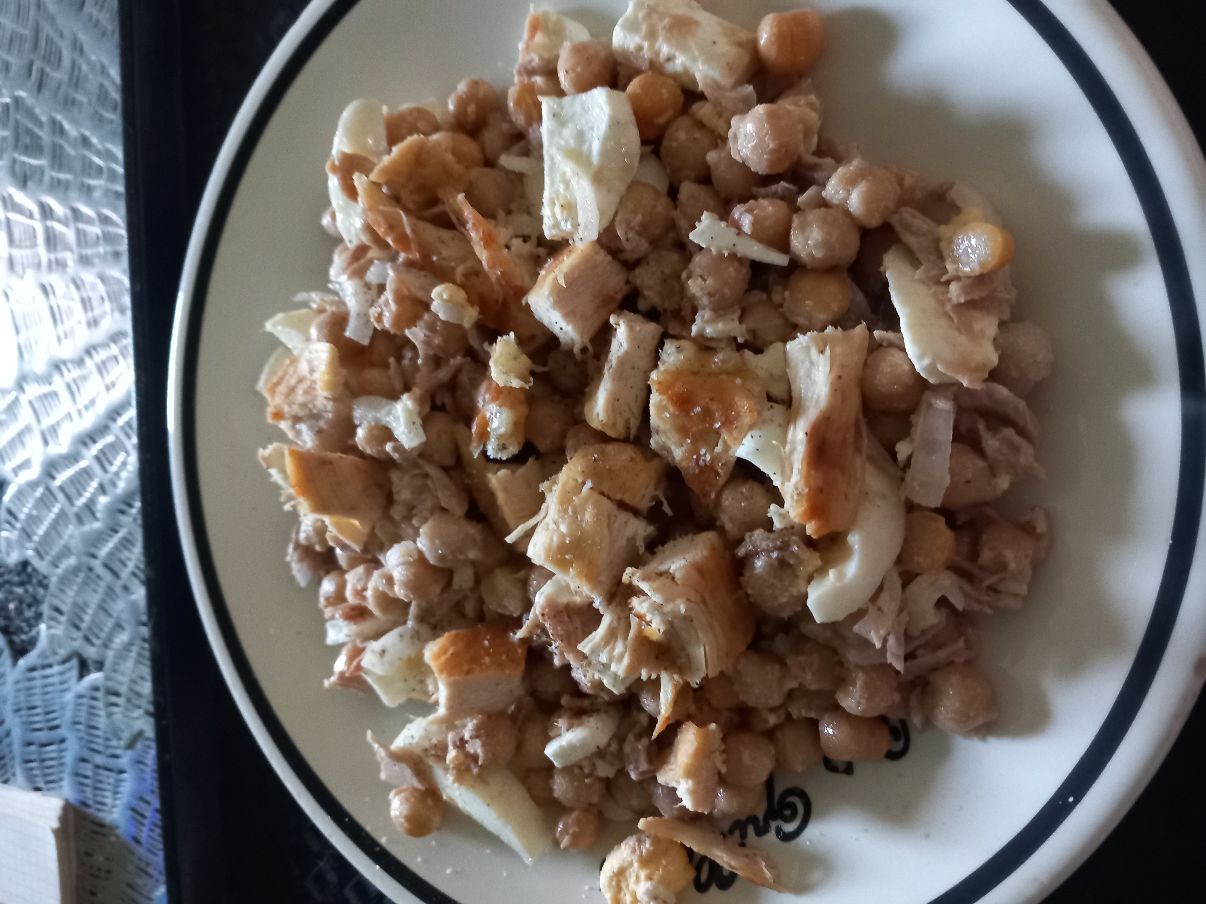 Salade pois chiches poulet