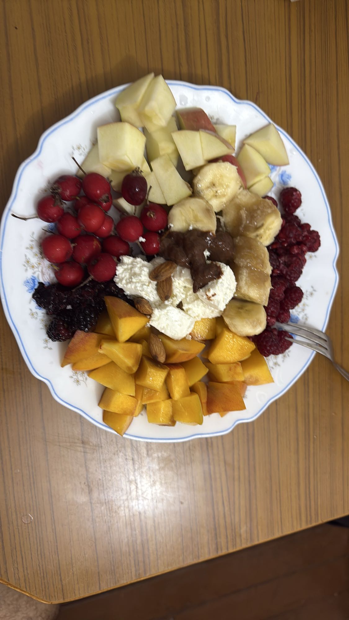 Mixed Fruit & Cheese Plate