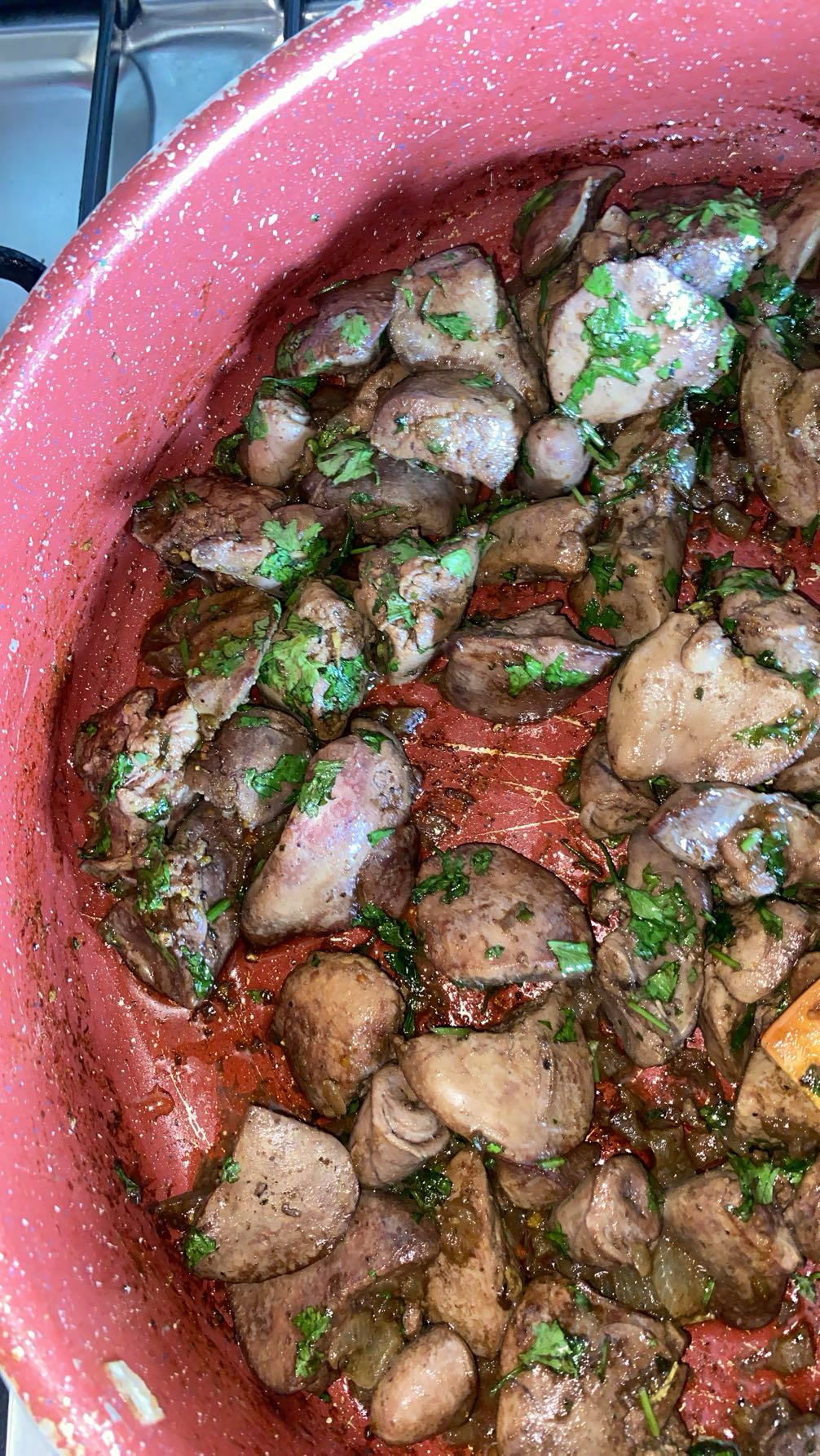 Chicken liver sauté