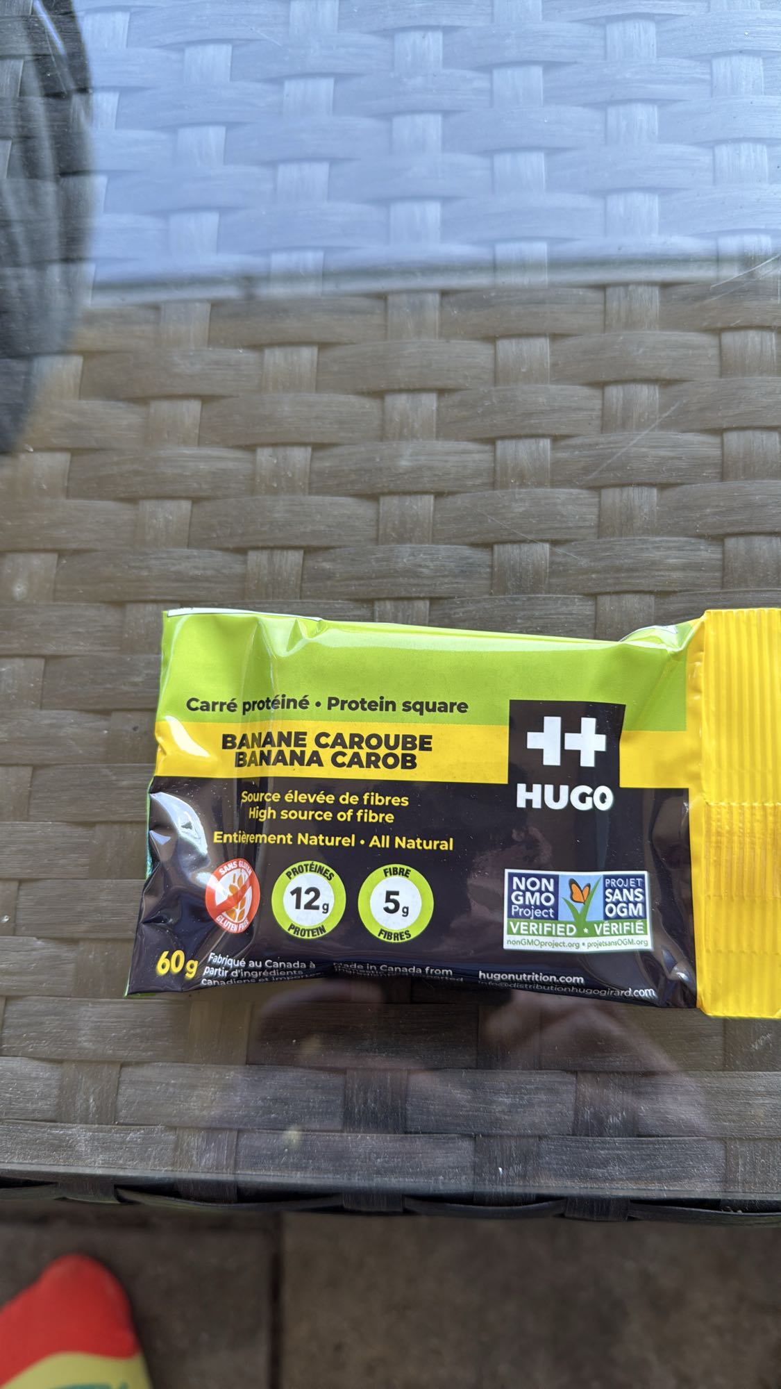 Carré protéiné banane caroube