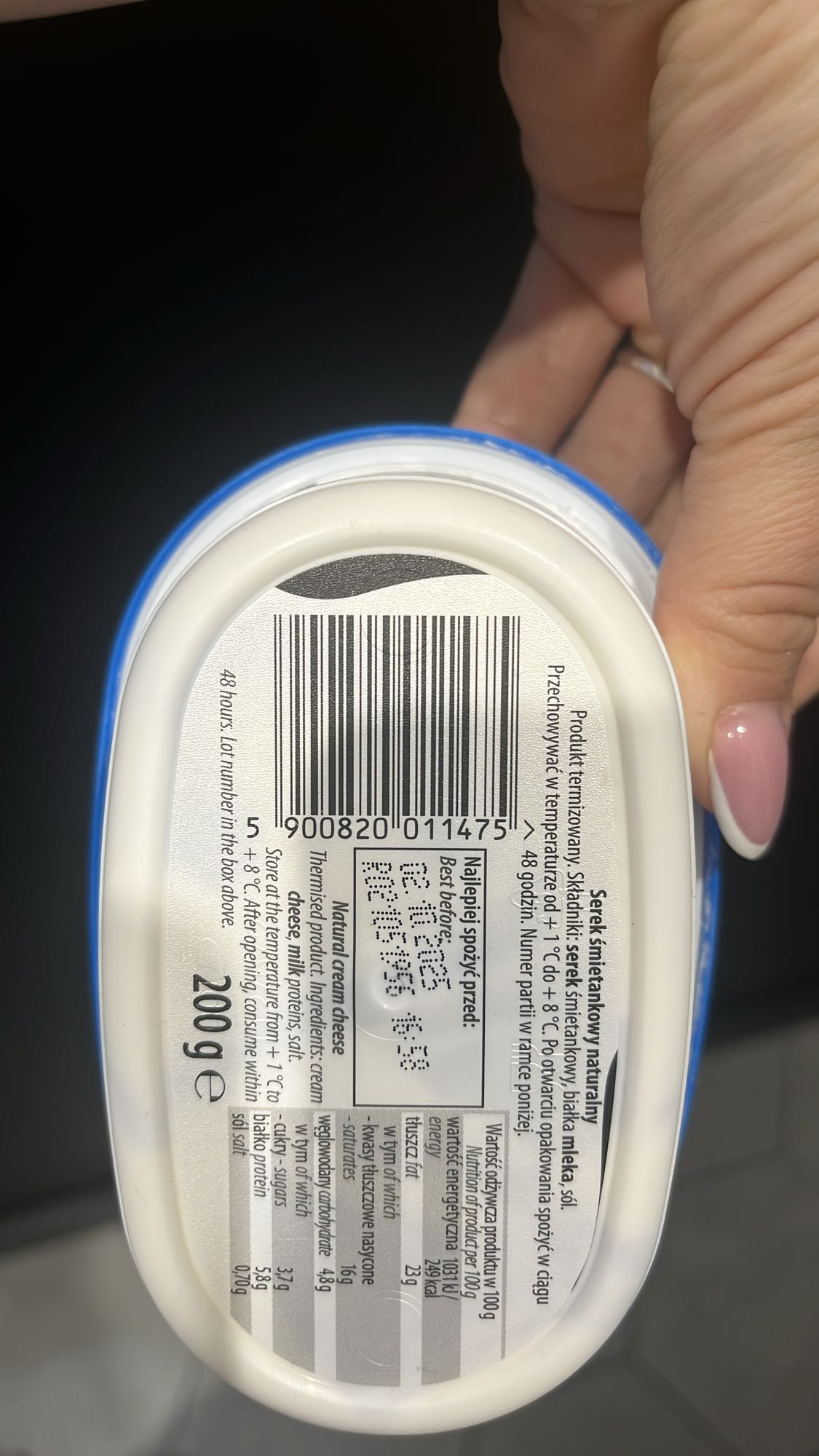 Serek śmietankowy naturalny