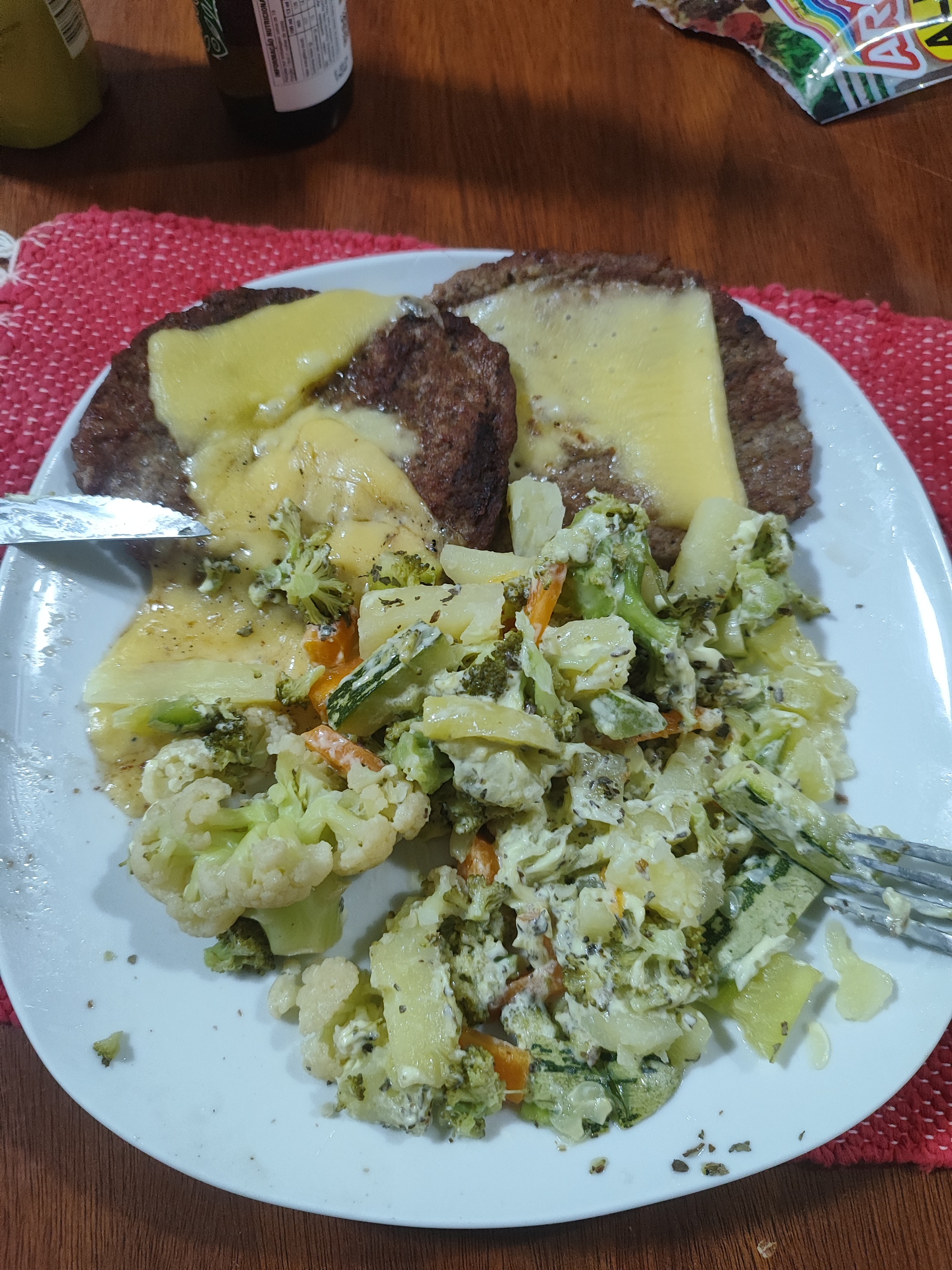 Hamburguesas con verduras