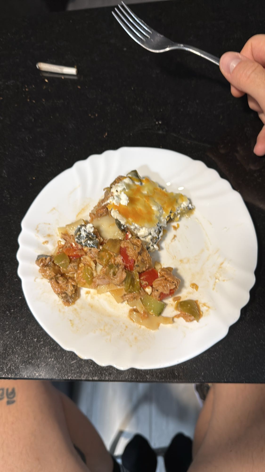 lasaña con carne y verduras