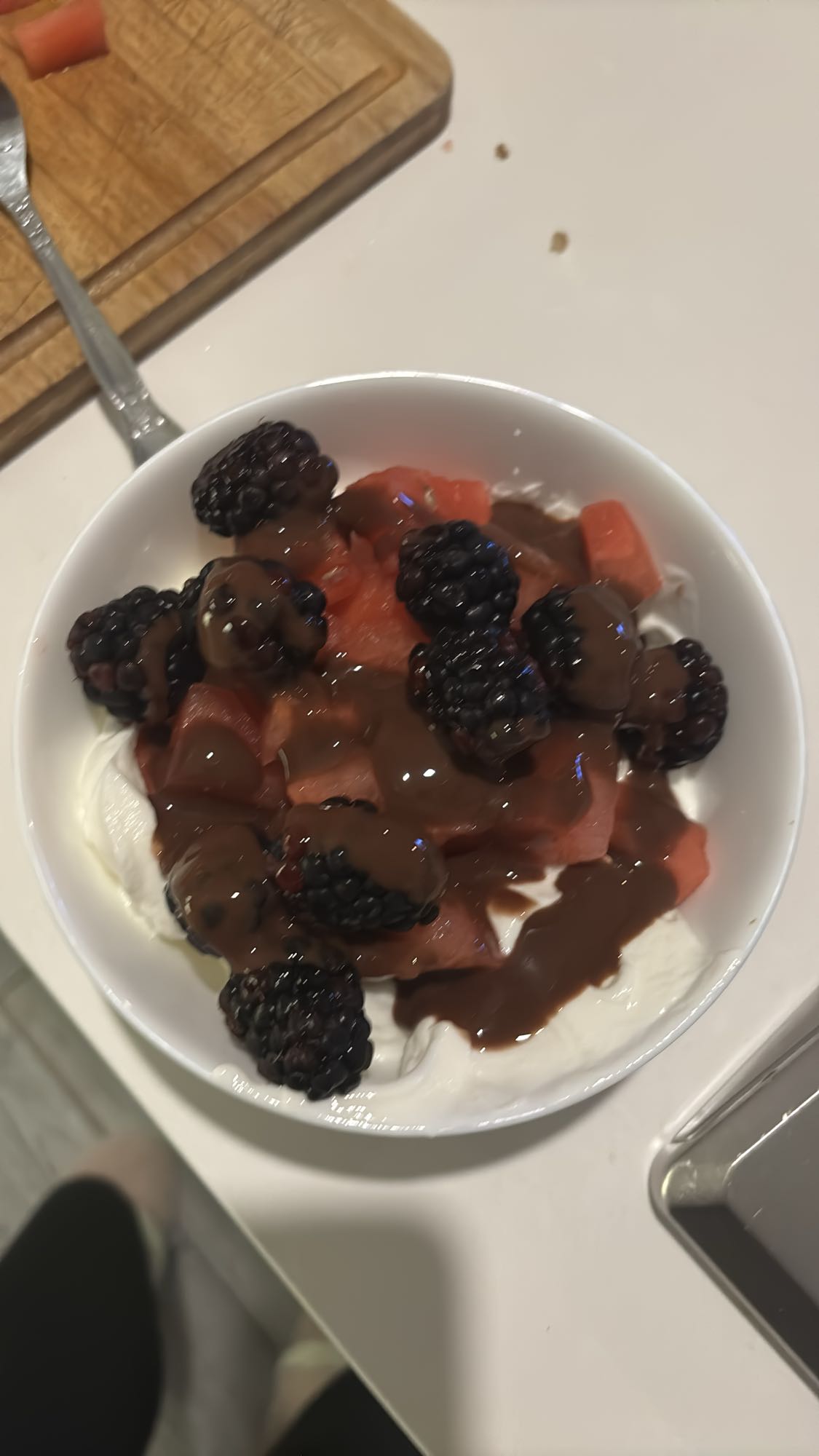 Yaourt fruits chocolat