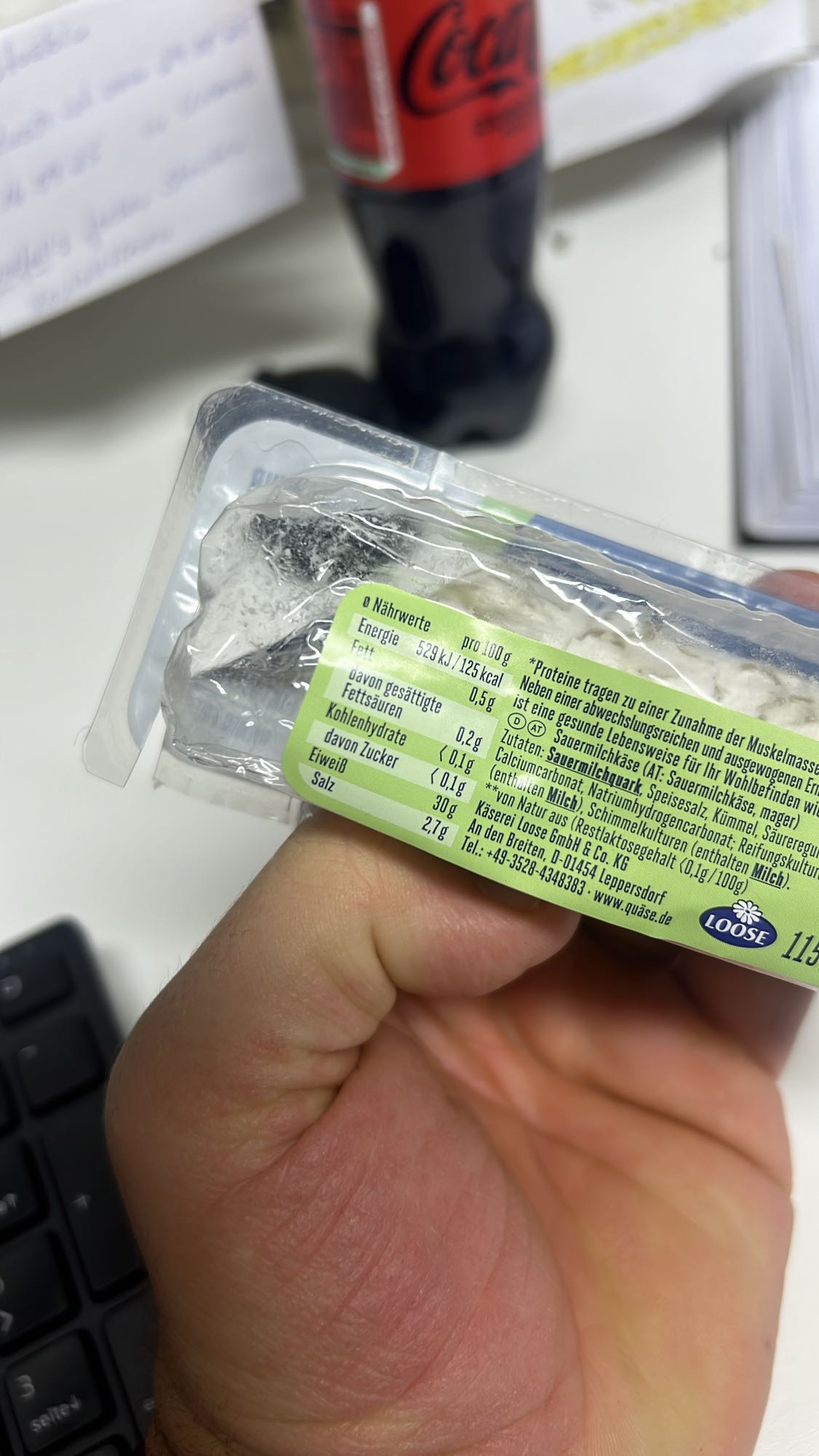 Harzer Käse mit Cola