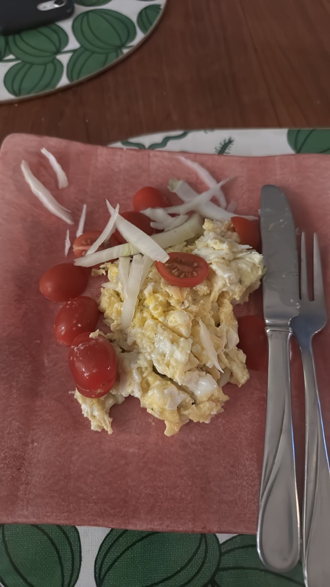 Äggröra med grönsaker