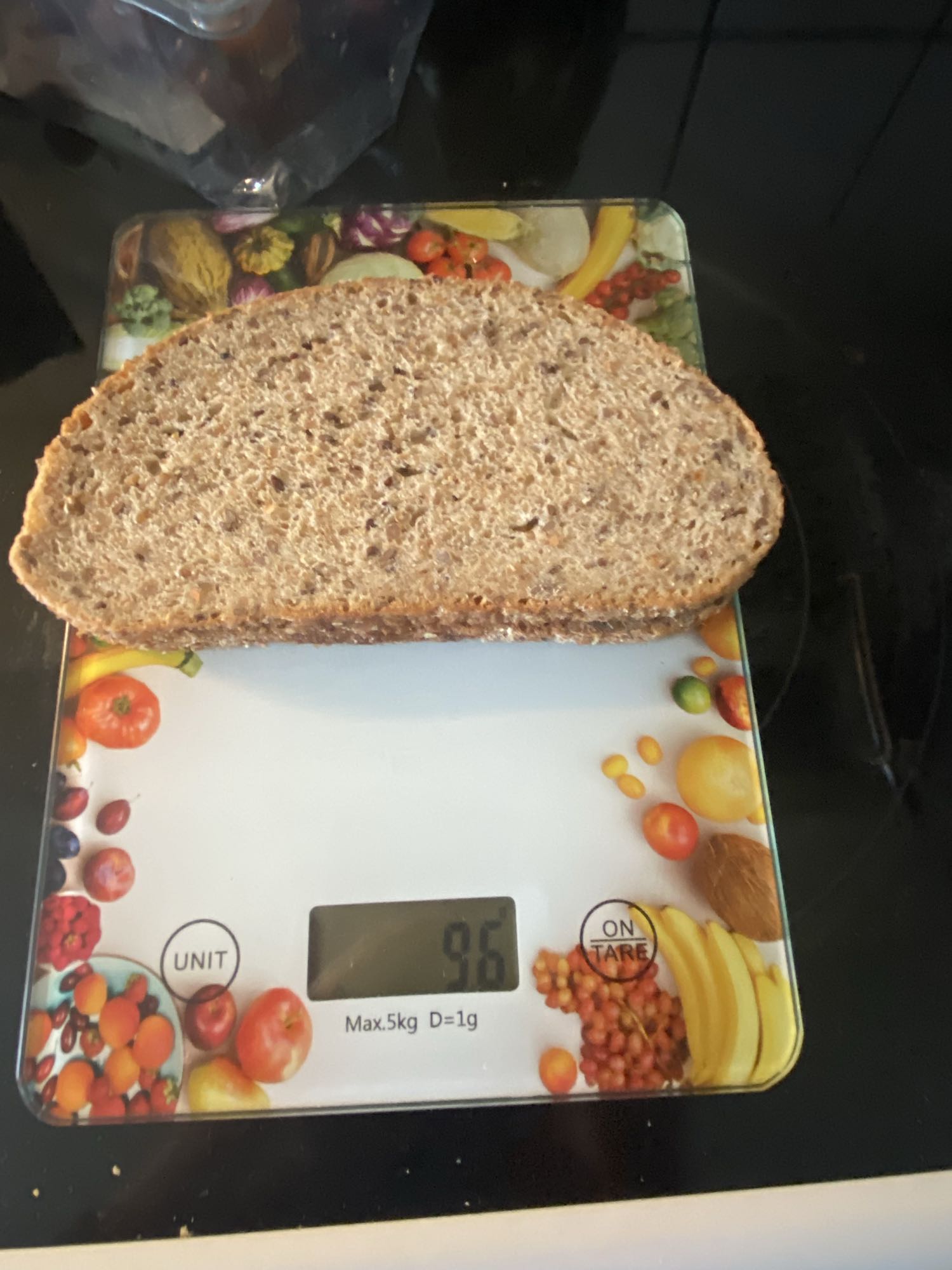 شريحة خبز حبوب كاملة