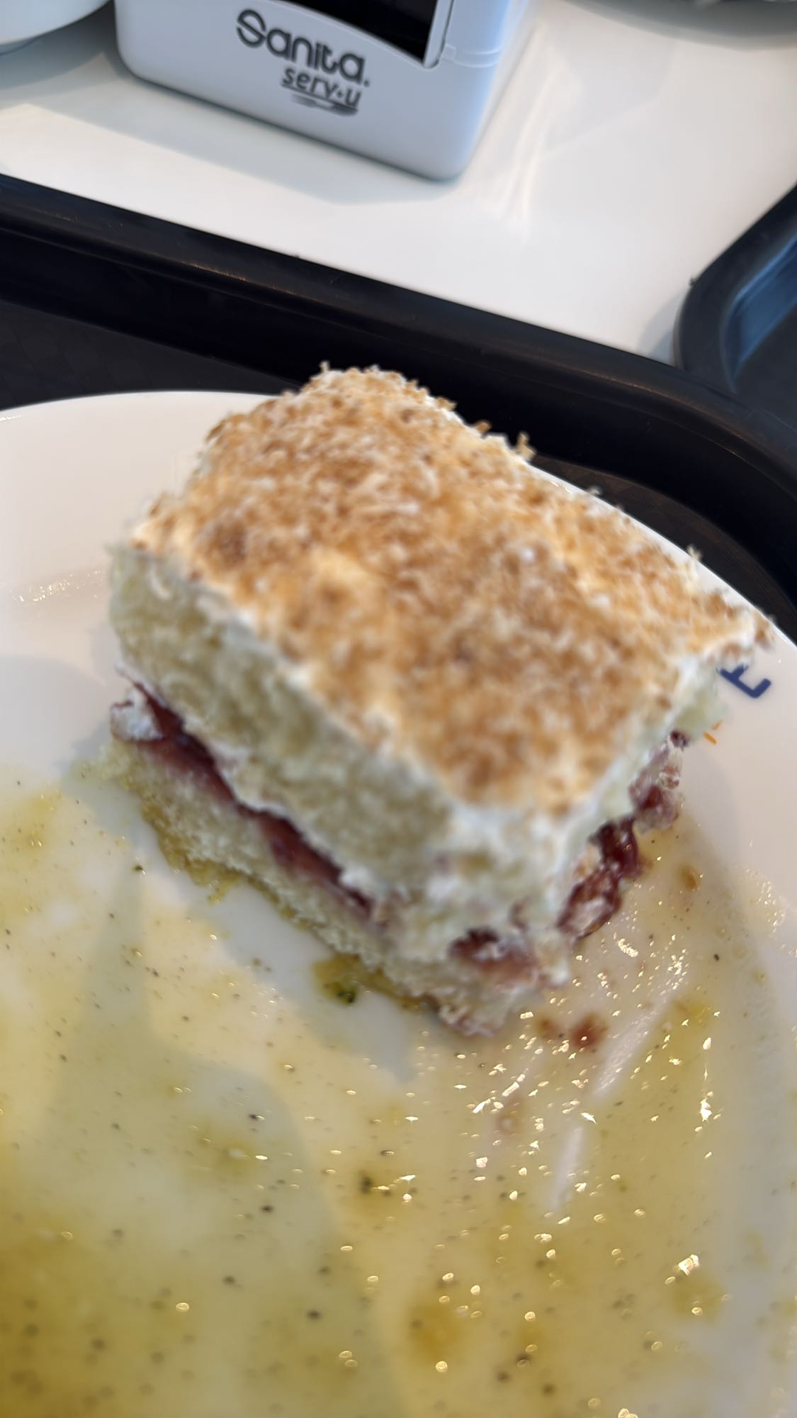 Coconut Jam Sponge Cake