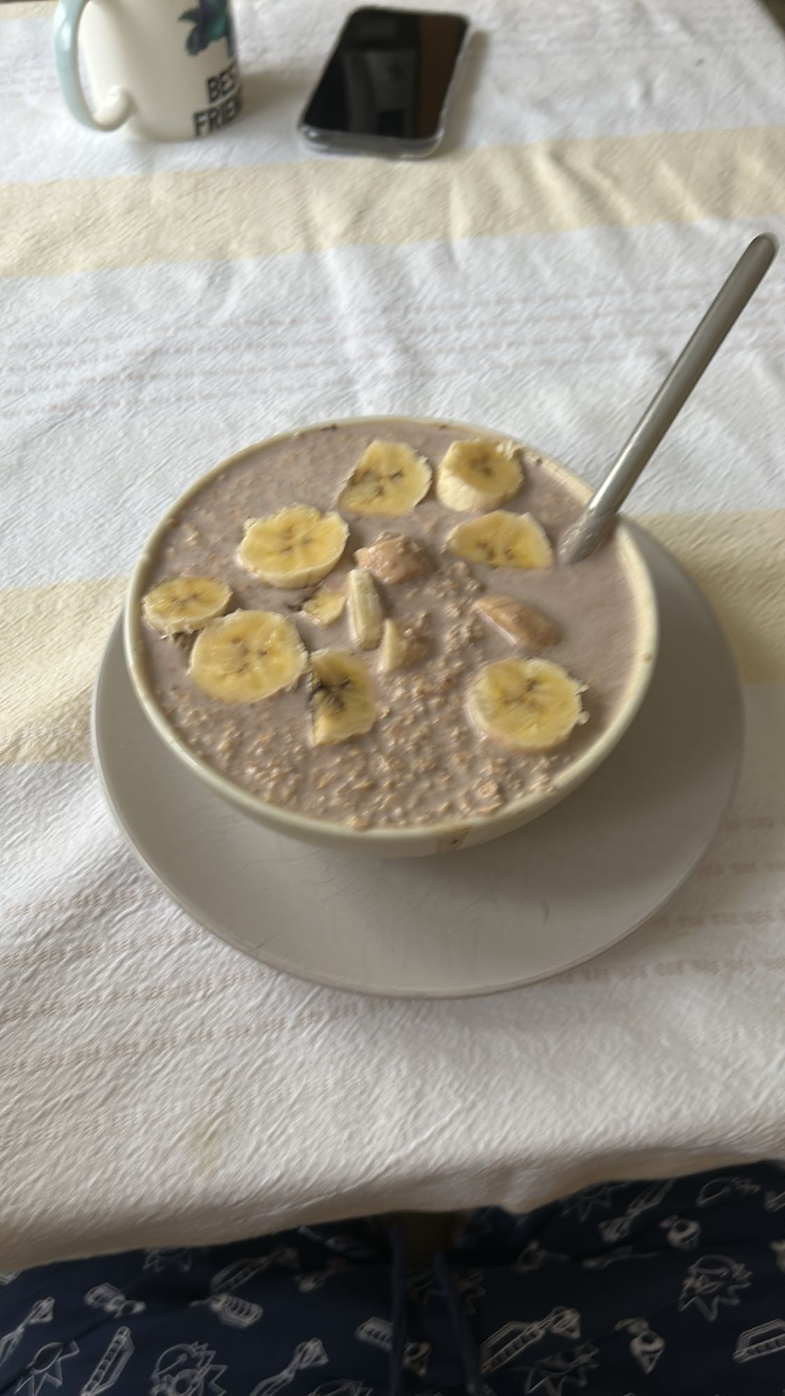 avena con plátano
