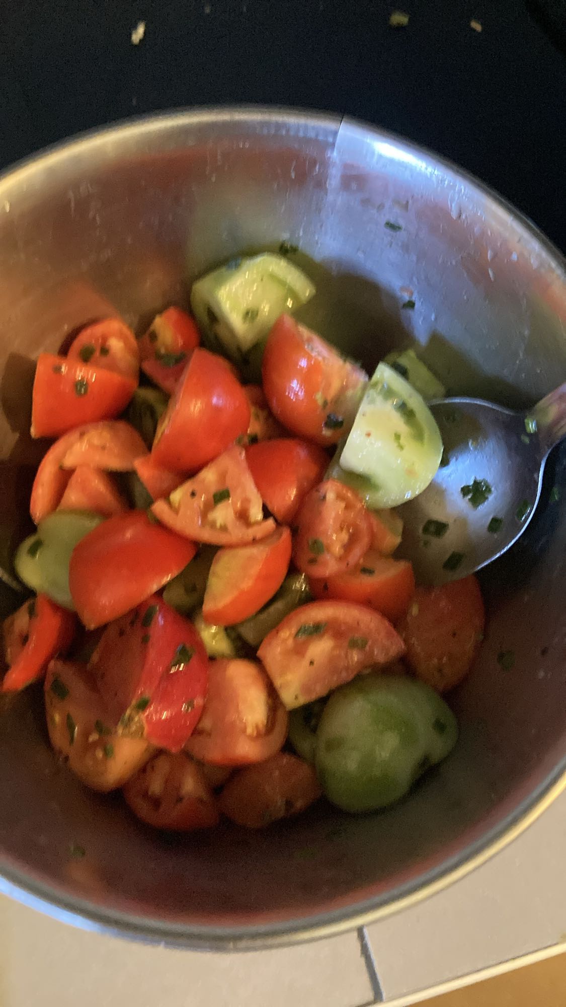 Salade de tomates fraîches