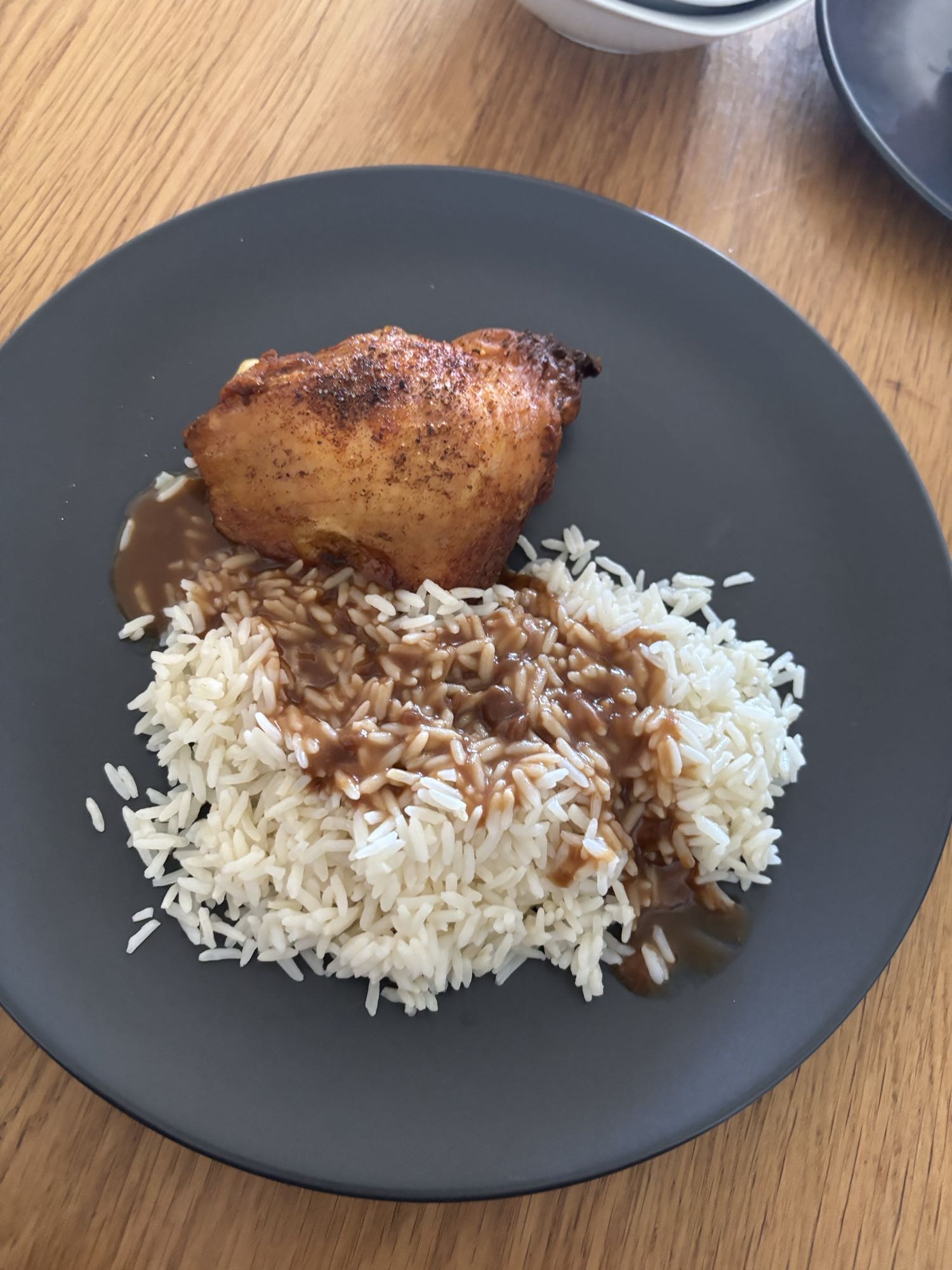 Chicken with rice & gravy