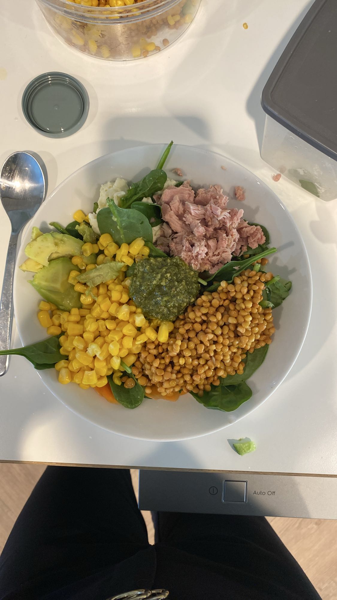 Tonfisksallad med linser