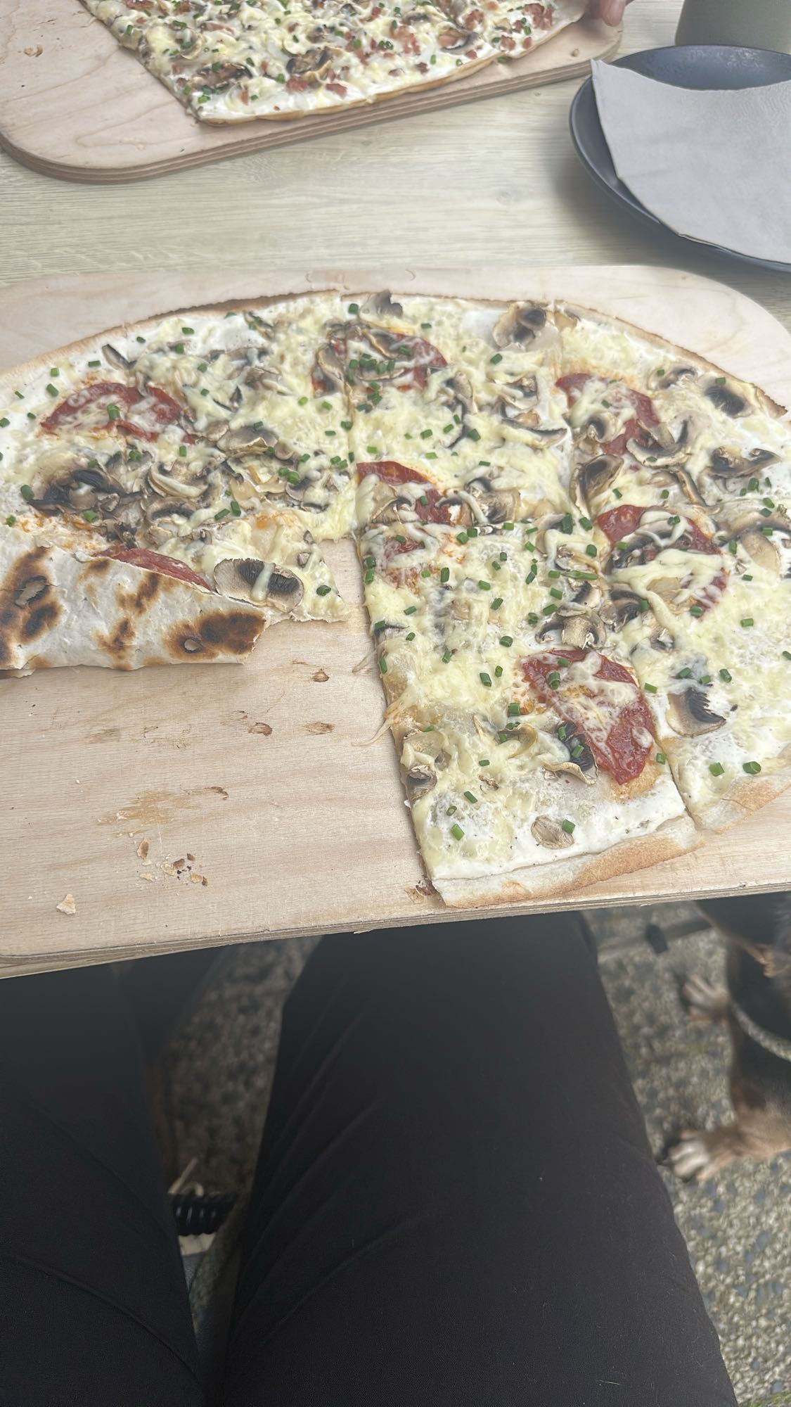 Mushroom Flatbread Pizza