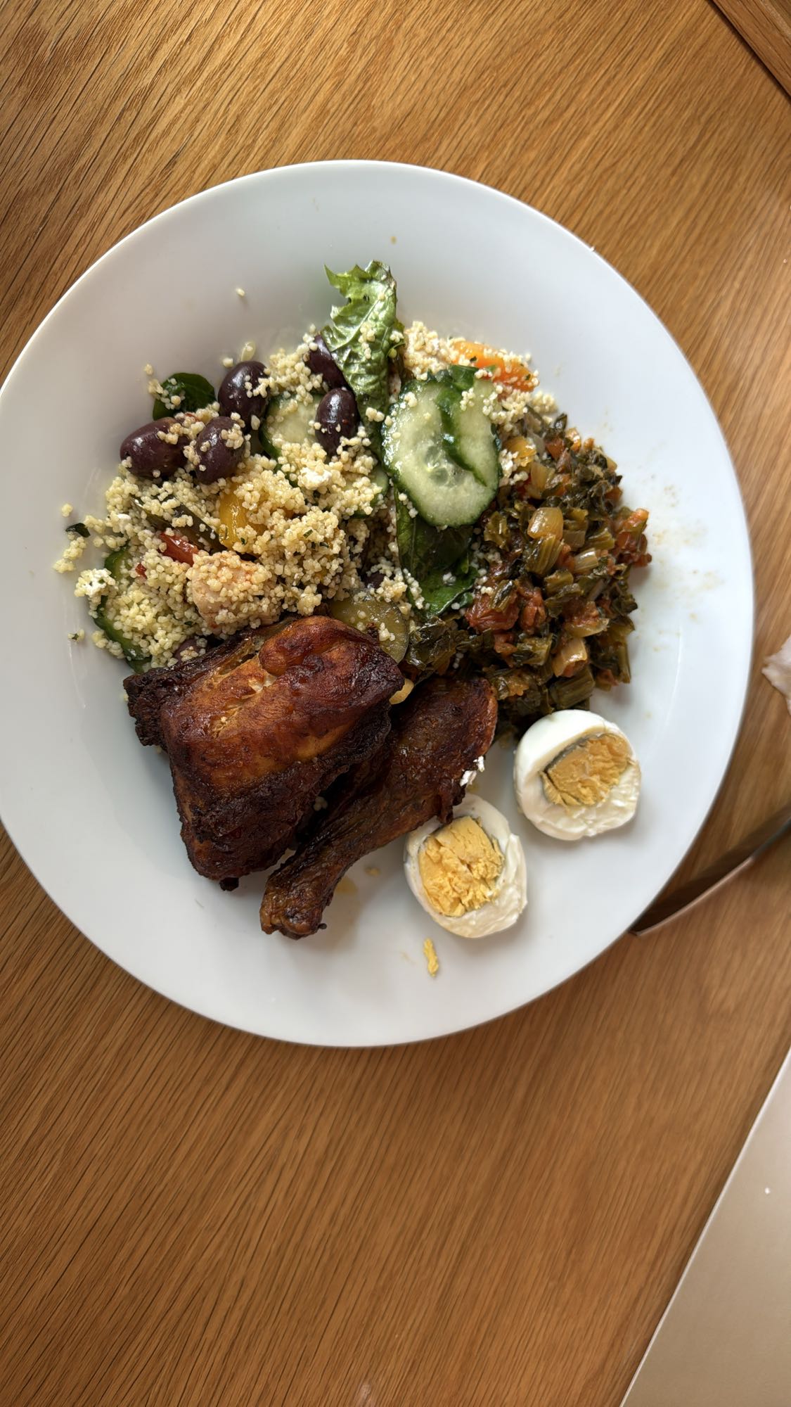 Chicken with couscous salad