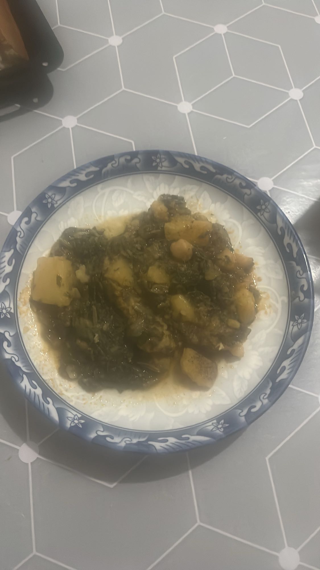 Ragoût épinards pois chiches