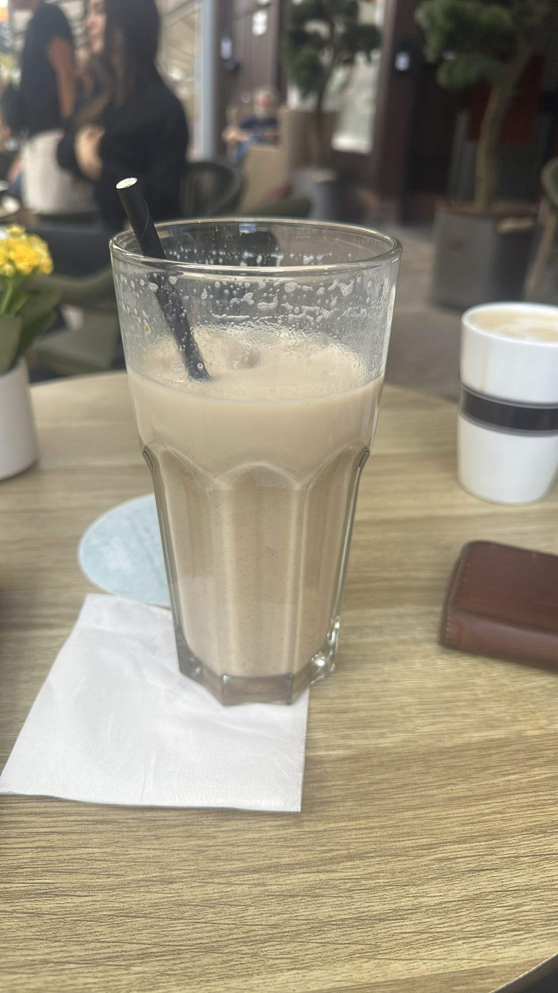Iced coffee with milk
