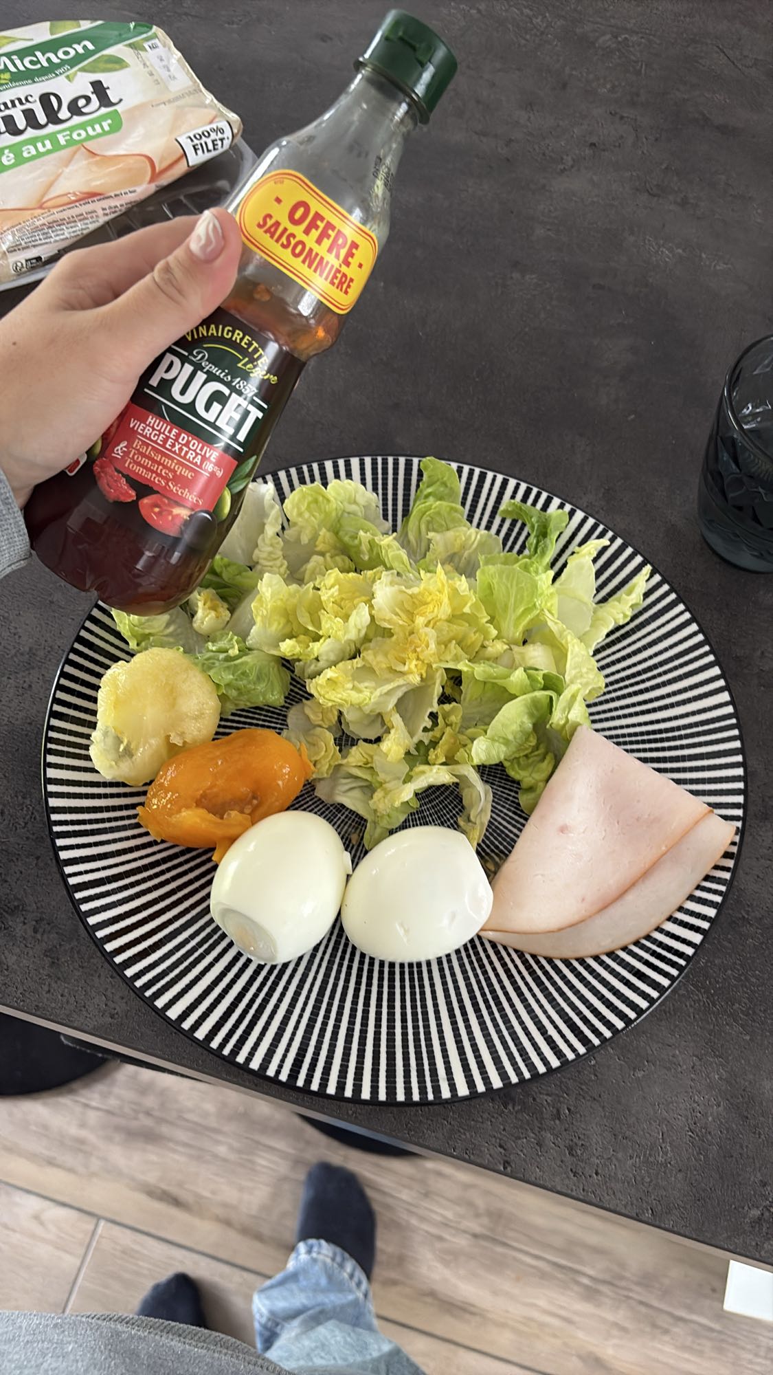 Salade œufs et poulet