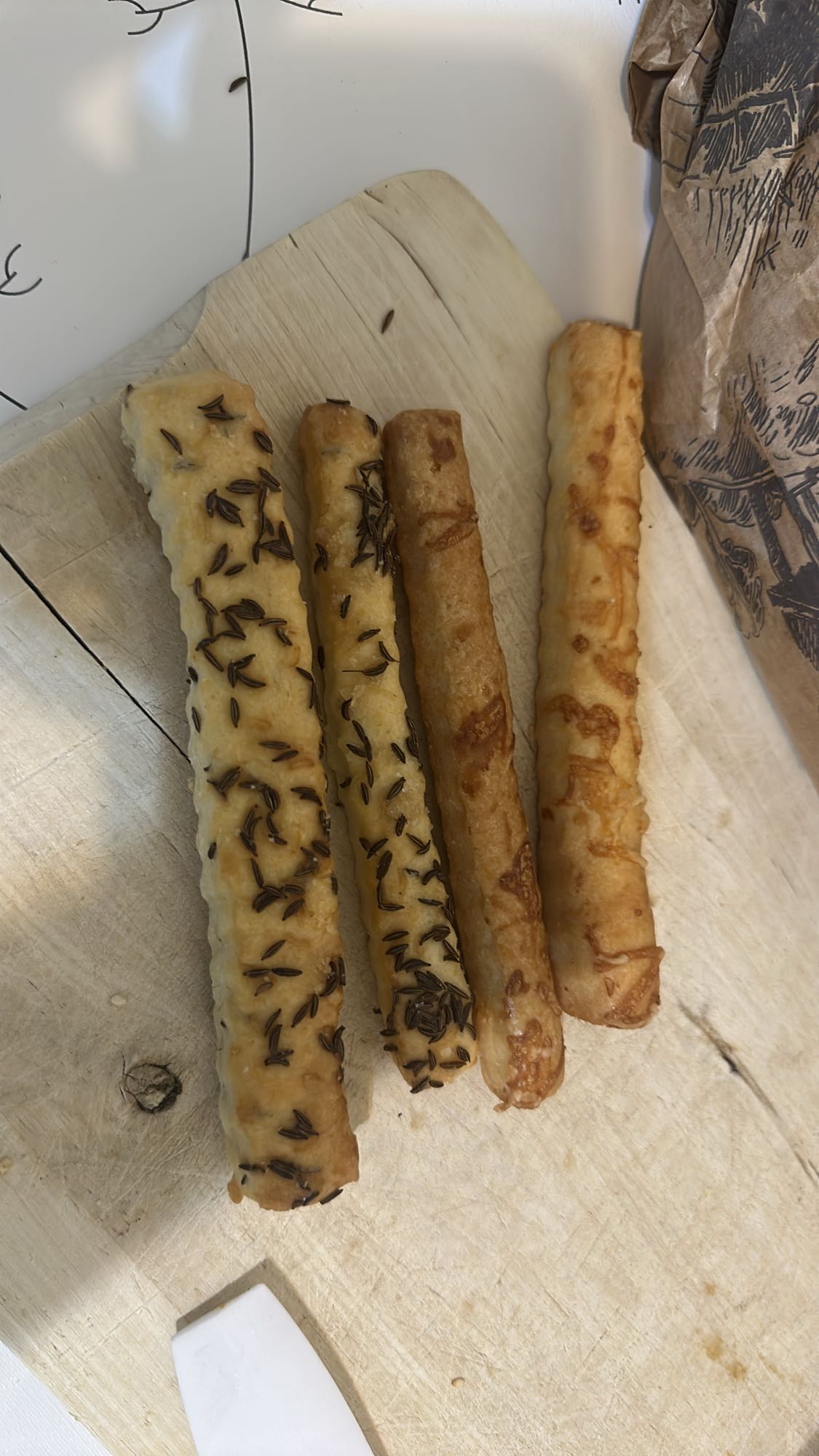 Savory pastry sticks