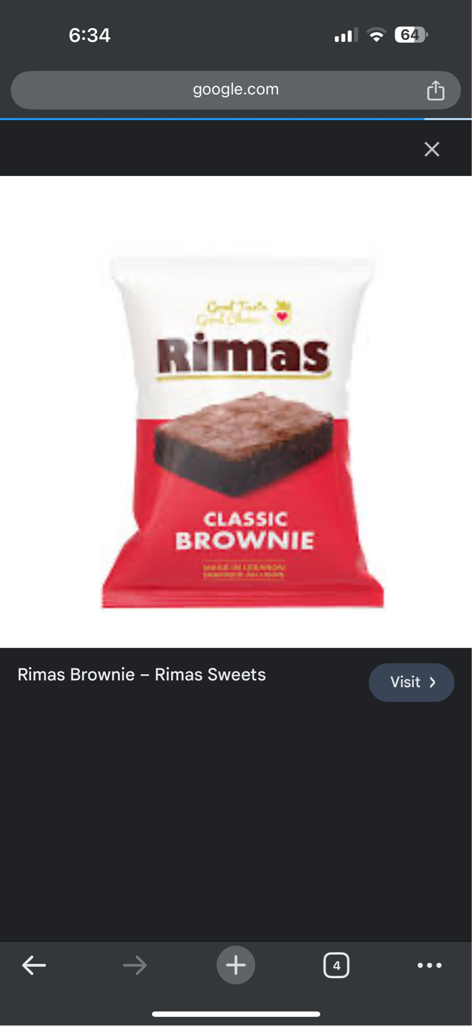 Rimas Classic Brownie