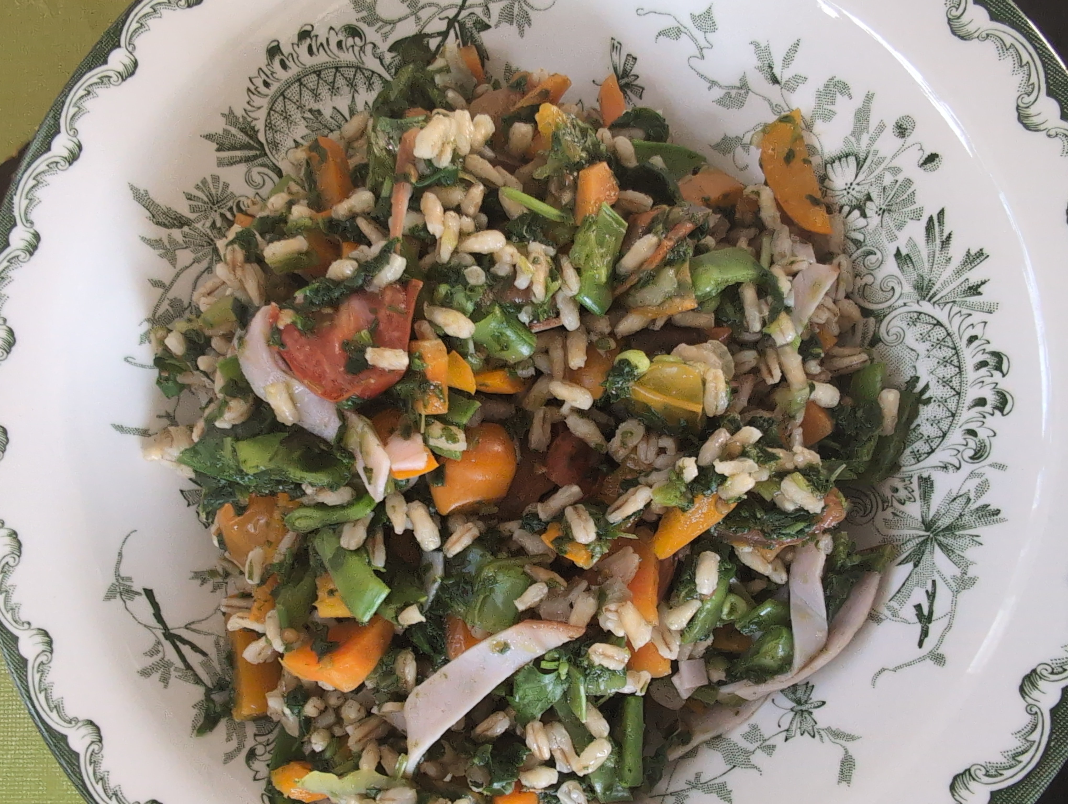 Korn- och grönsakssallad