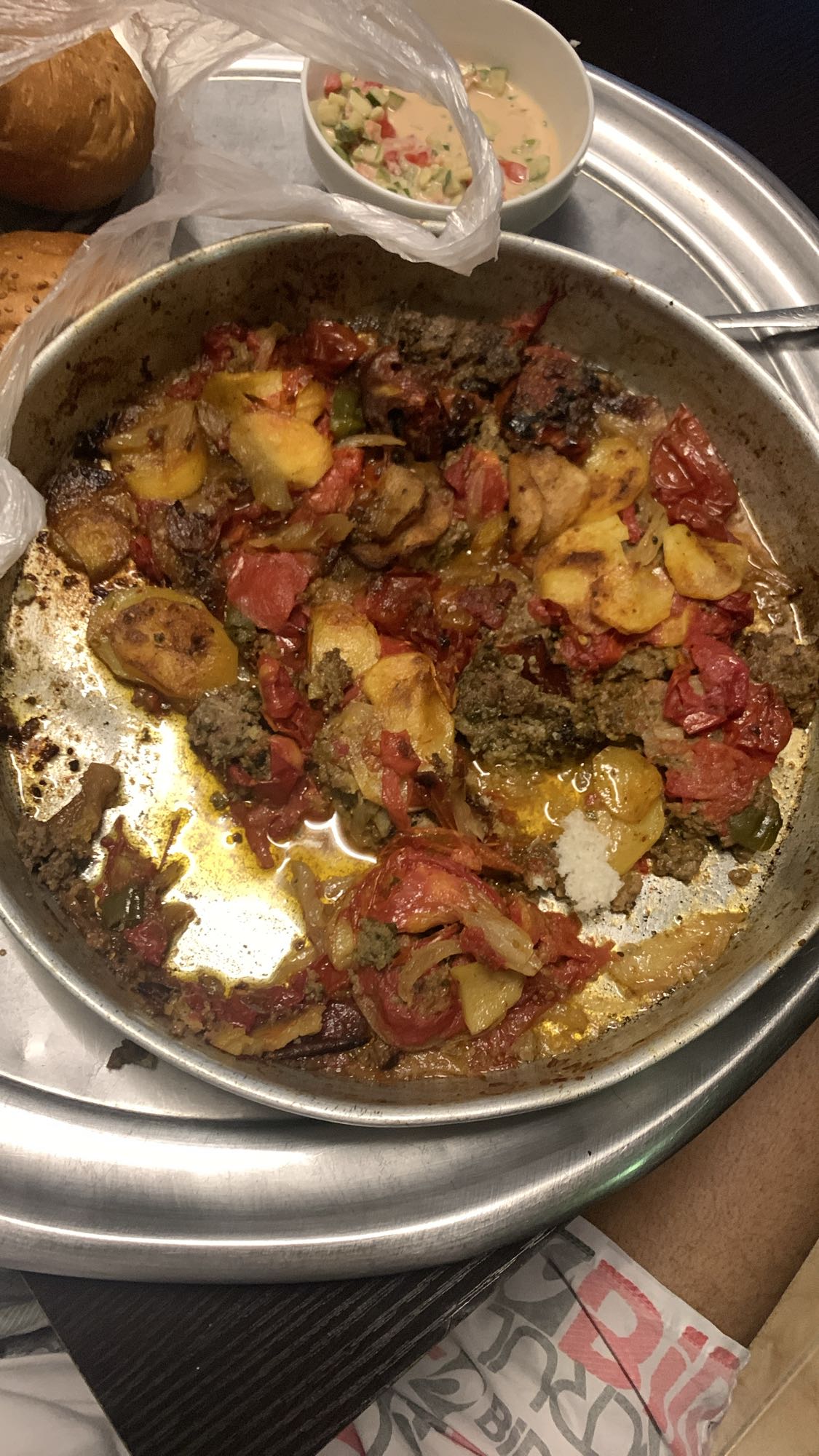 صينية لحم وخضار