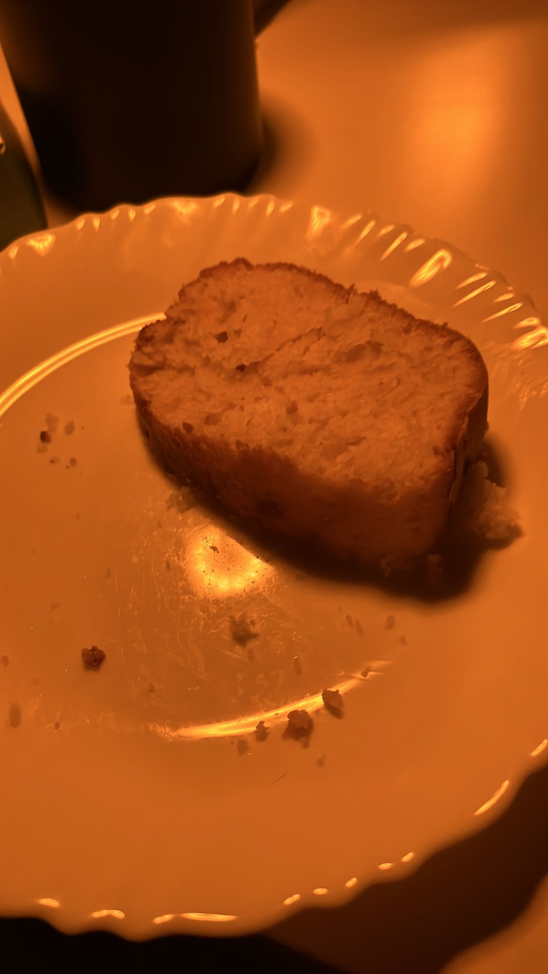 Slice of pound cake