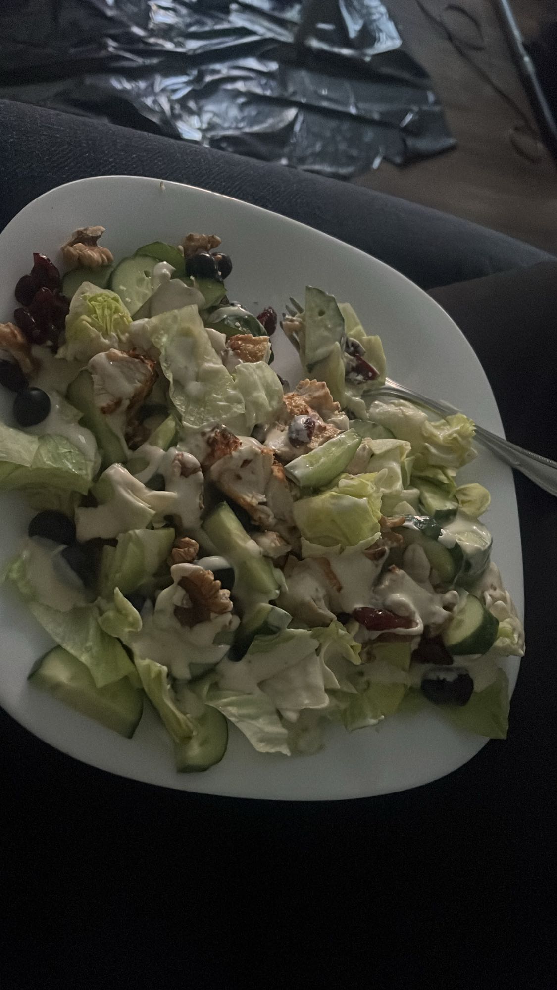 Chicken Salad with Dressing