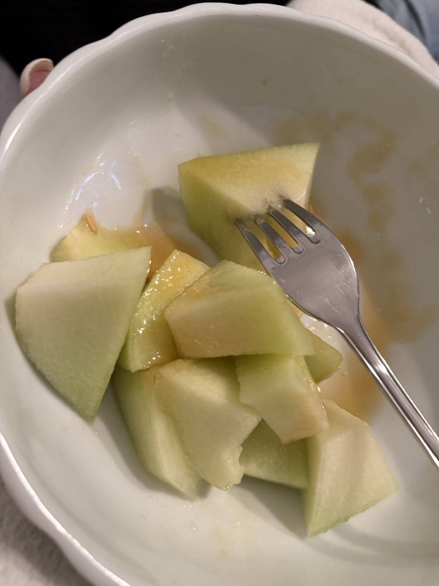 Honungsmelonbitar med honung