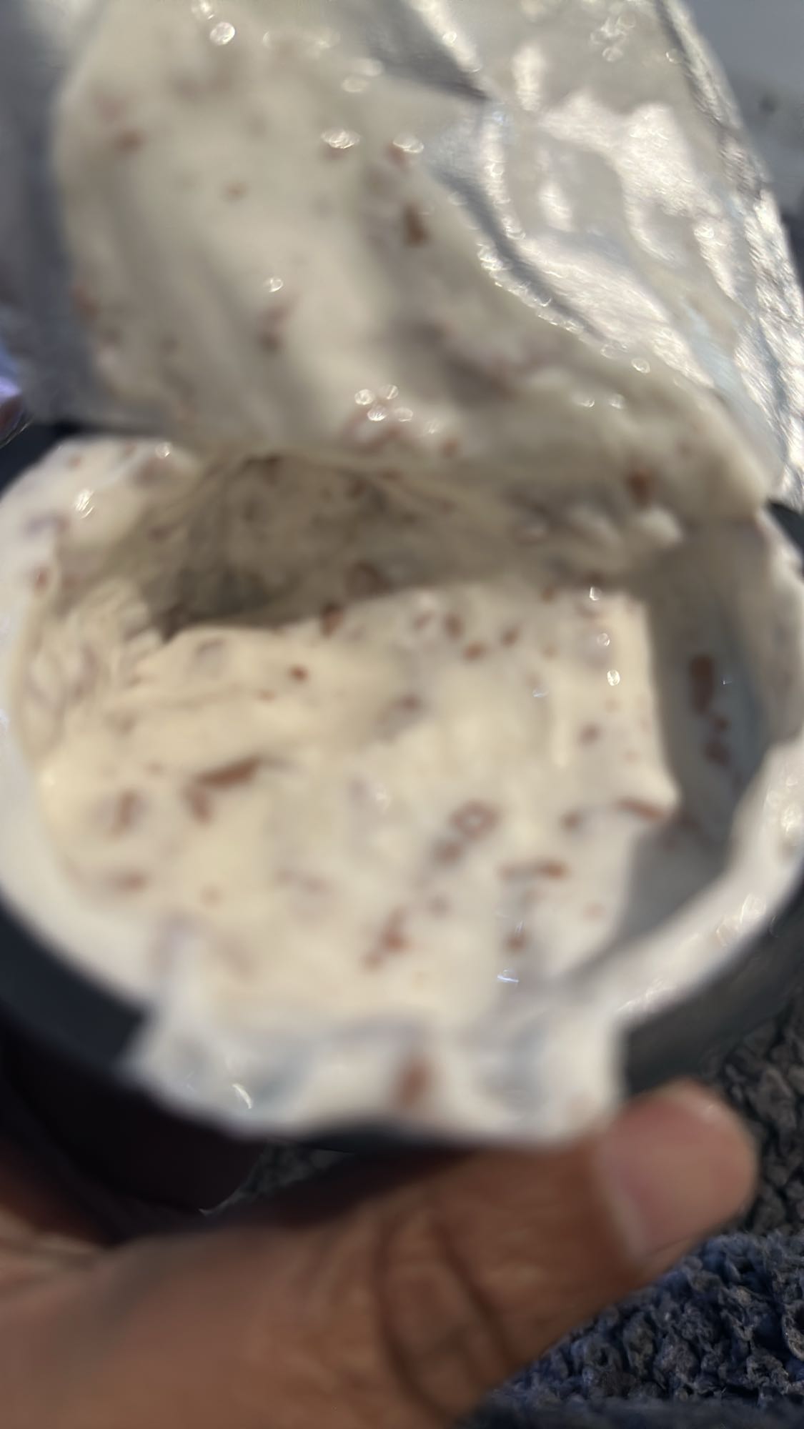 yogurt with chocolate bits