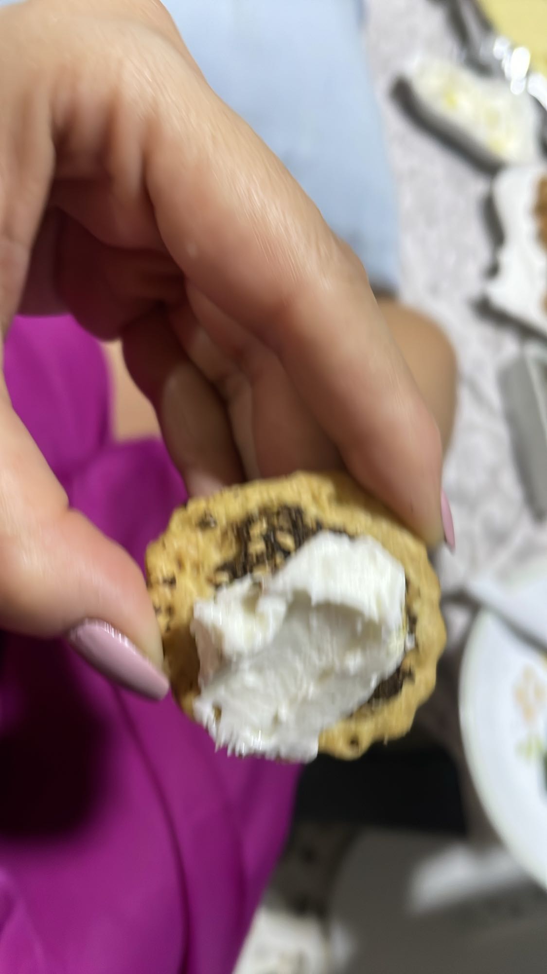 Cookie with cream cheese