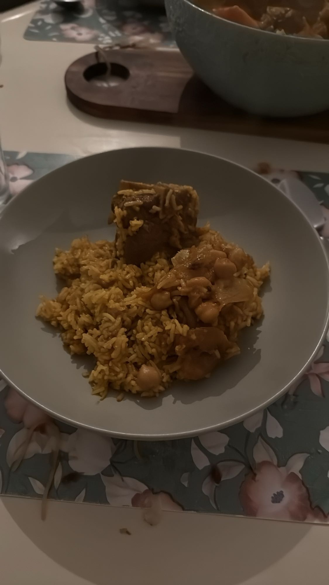Riz au poulet et pois chiches