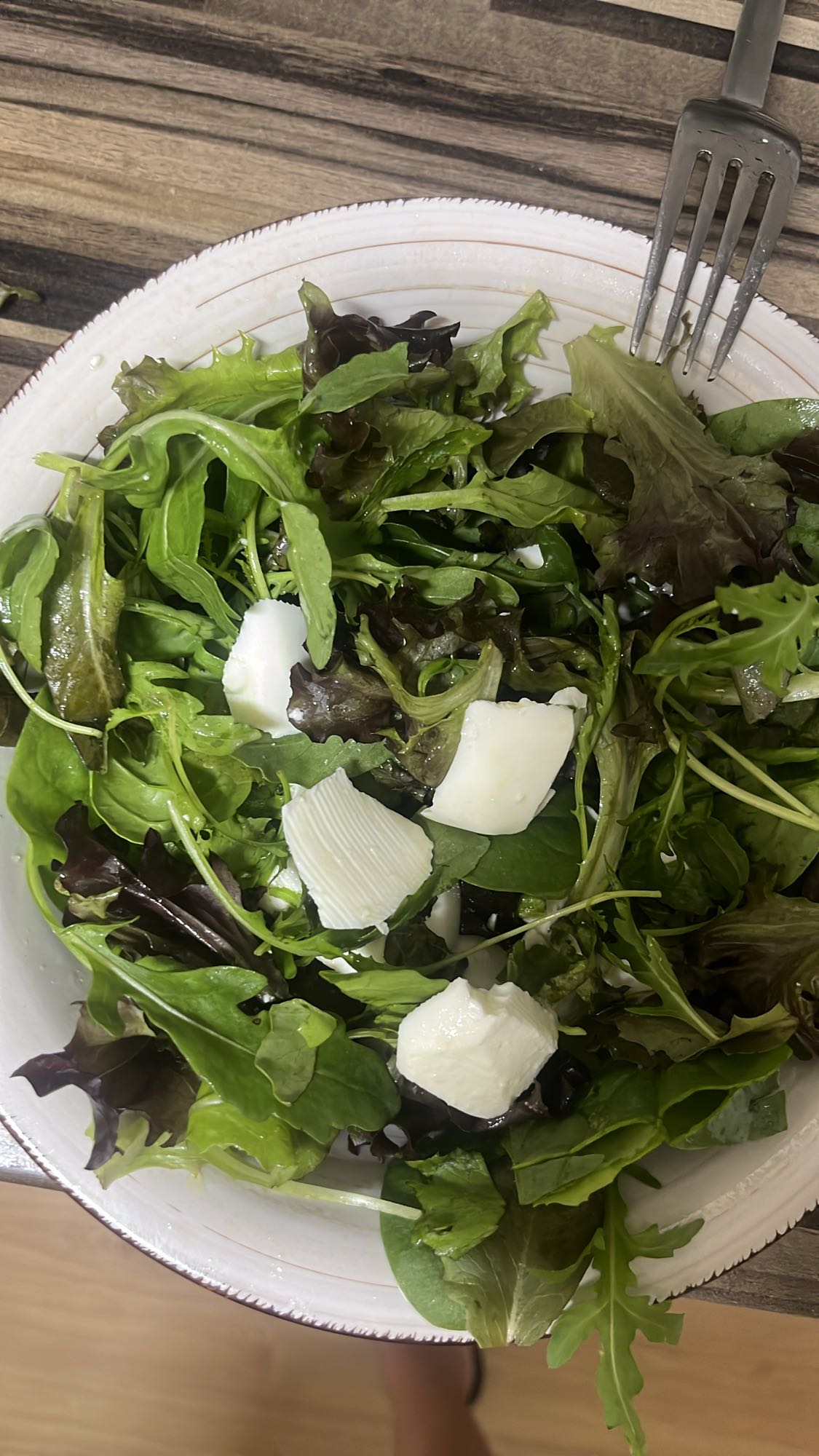 Ensalada verde con queso