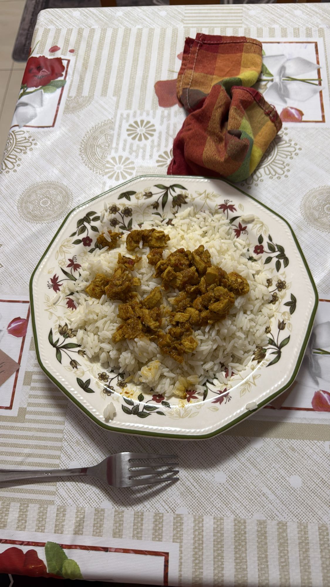 arroz con pollo al curry