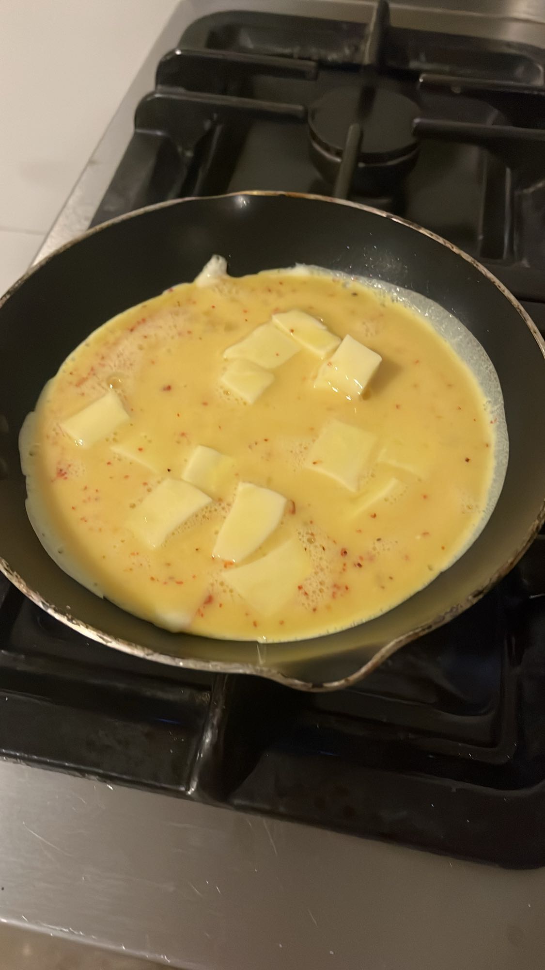 tortilla de huevo y queso