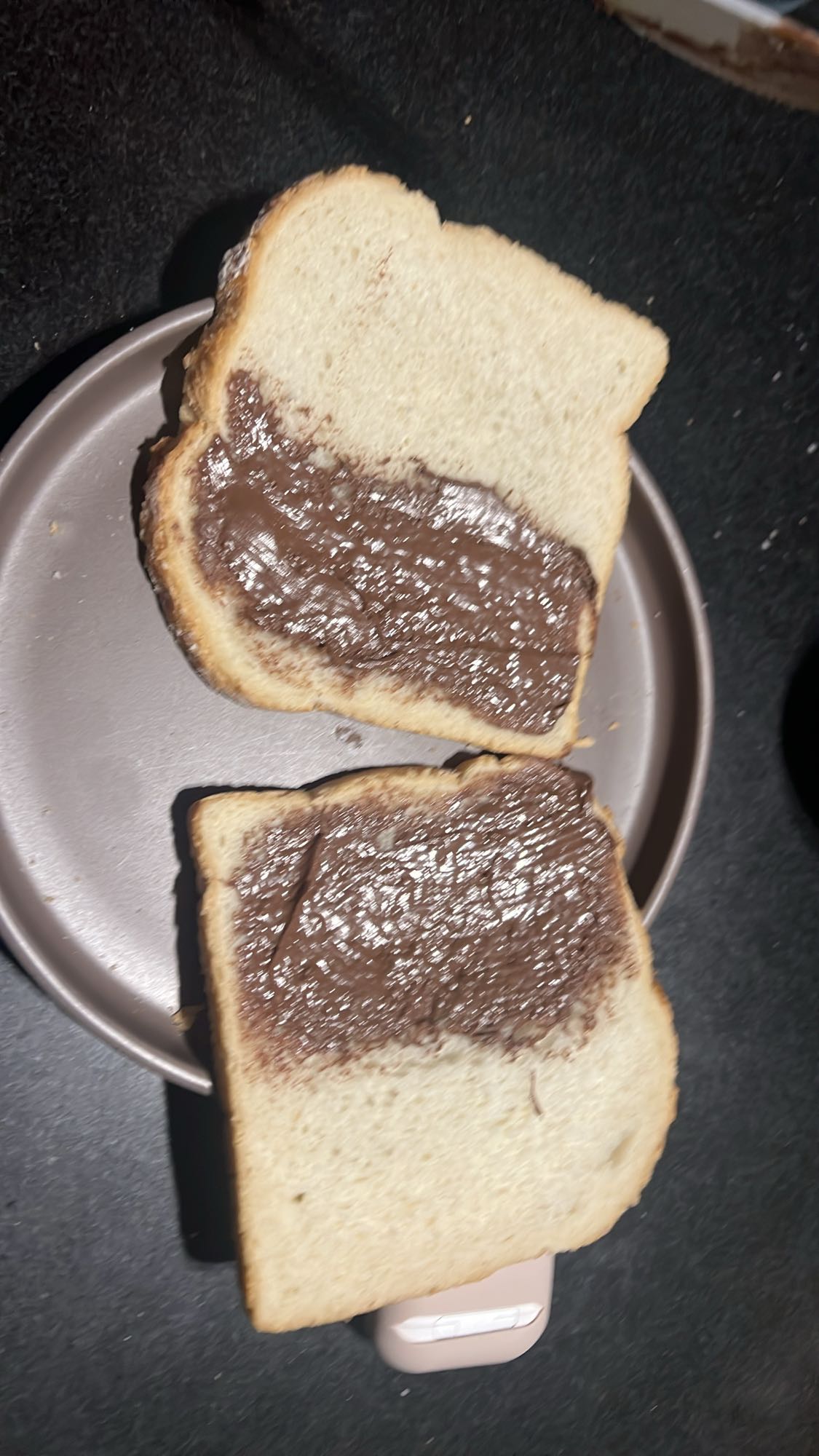 Brood met chocopasta
