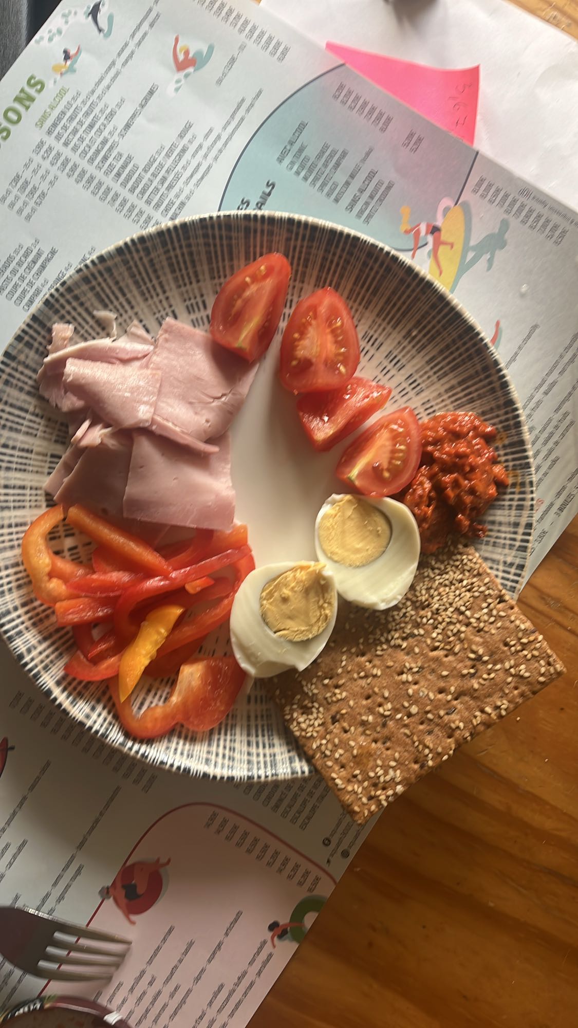 Assiette déjeuner santé