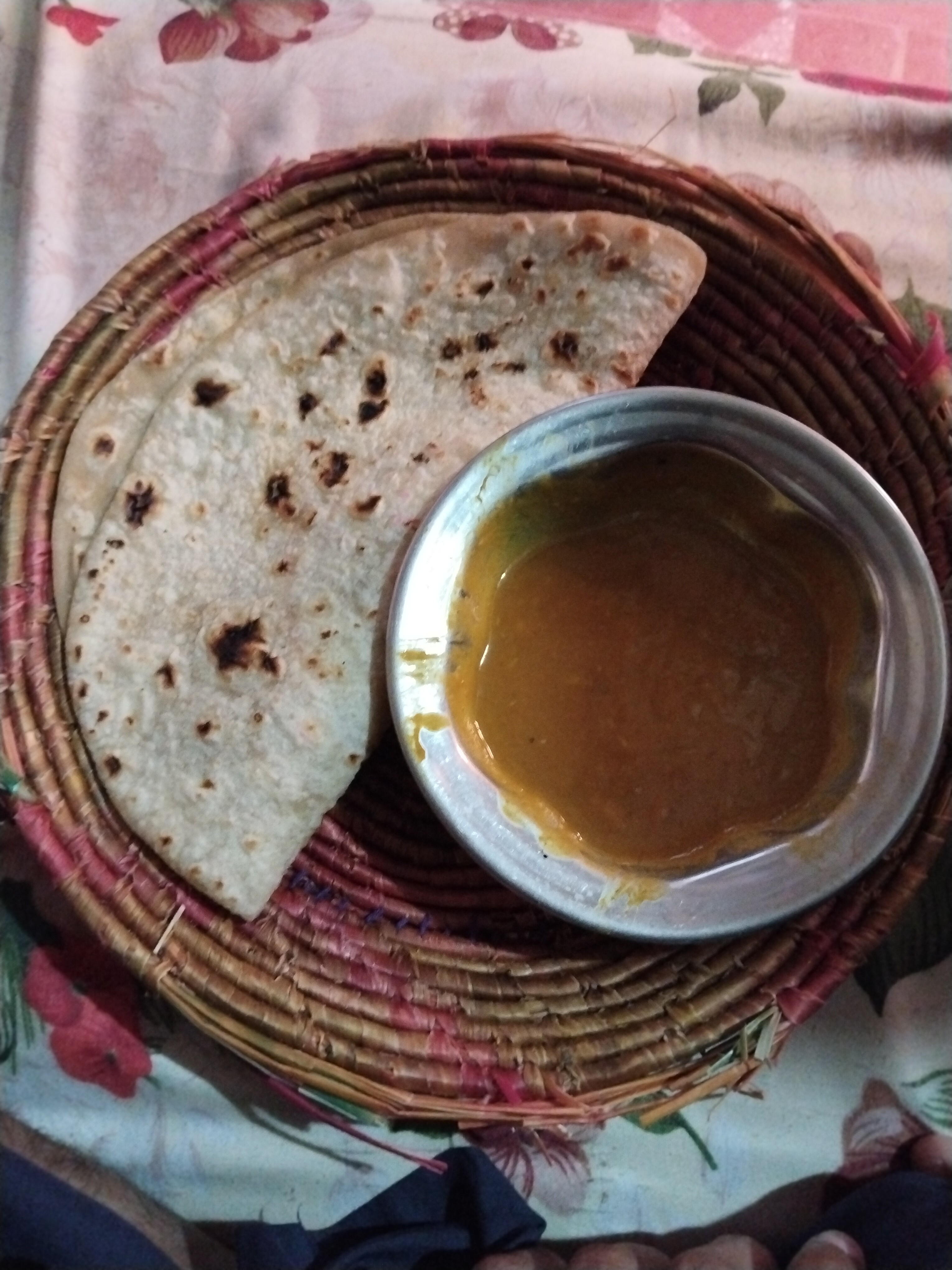 Chapati with dal curry