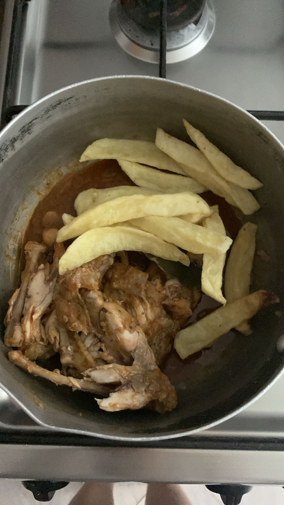 Poulet et frites maison