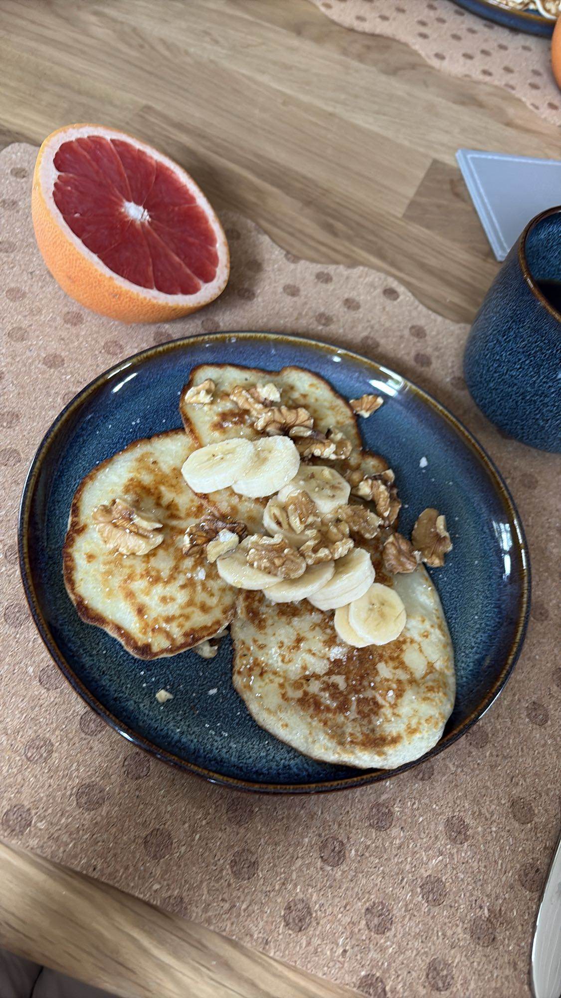 Bananpannkakor med frukt