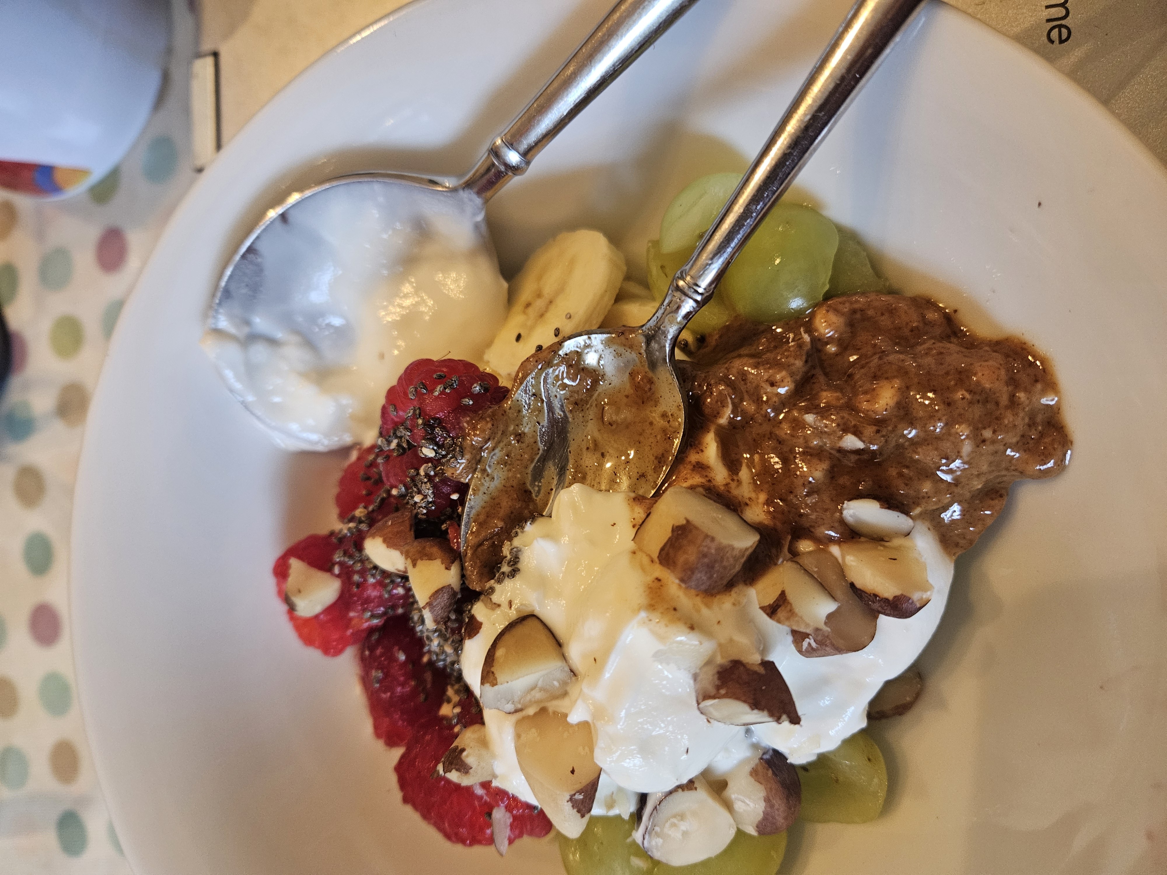 Yogurt Fruit Nut Bowl