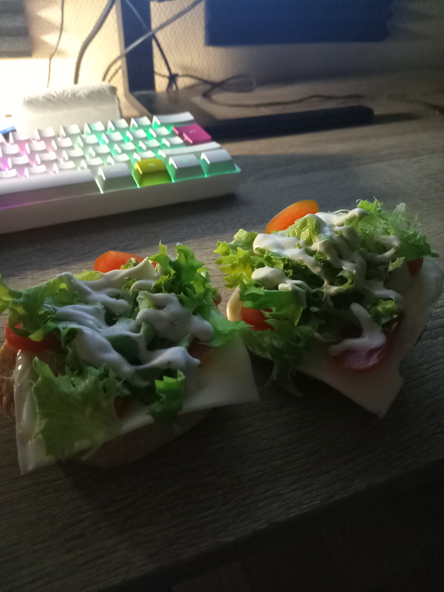 Open Veggie Sandwiches