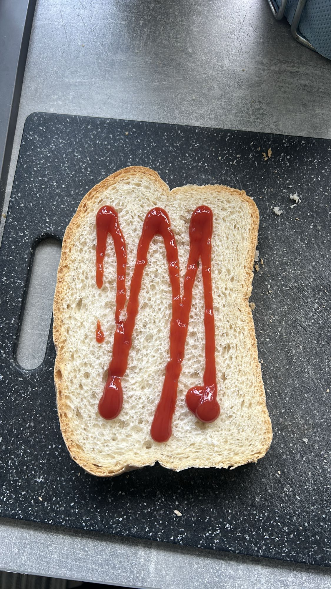 Ketchup Bread Slice