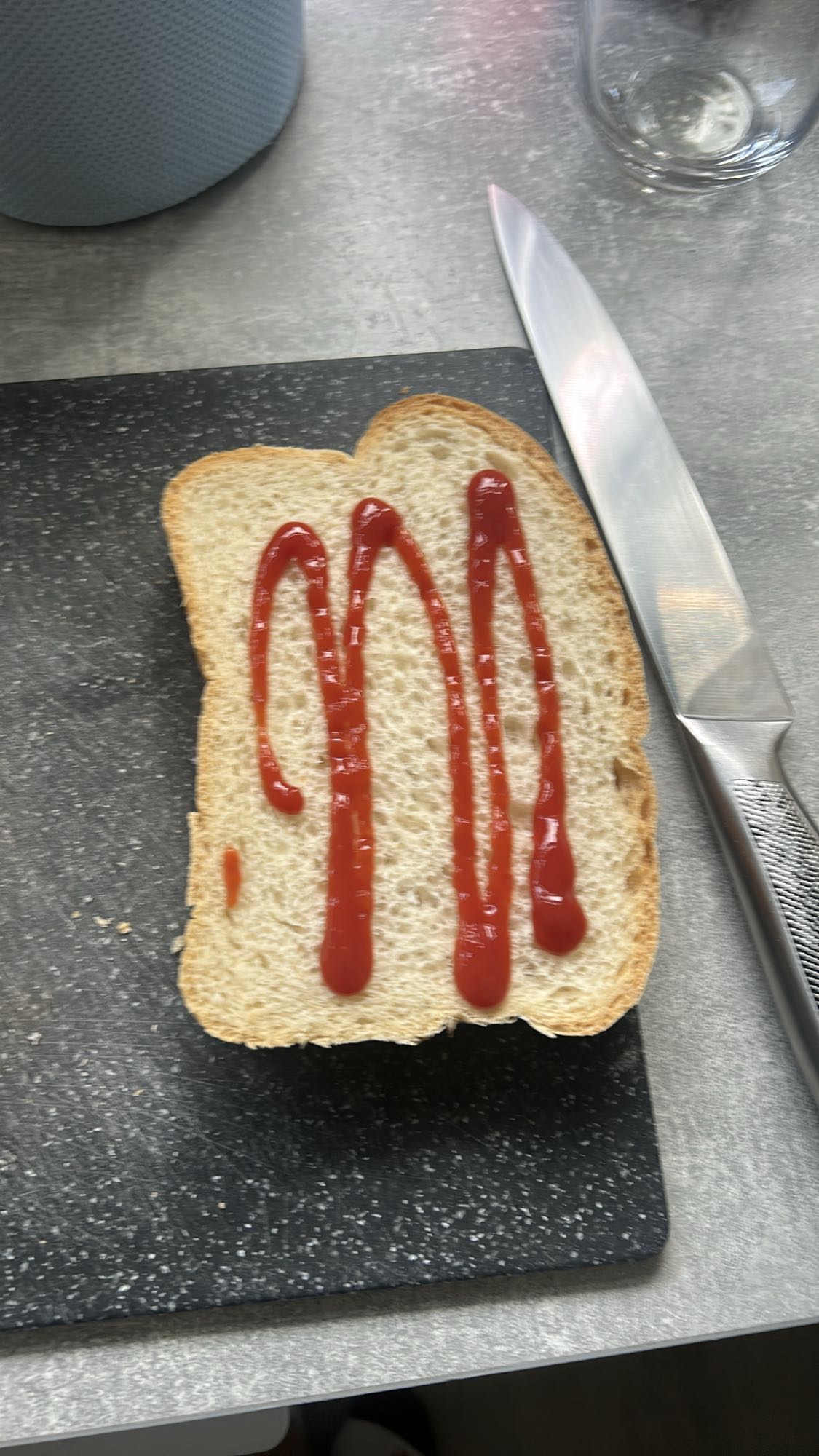 Ketchup Bread Slice