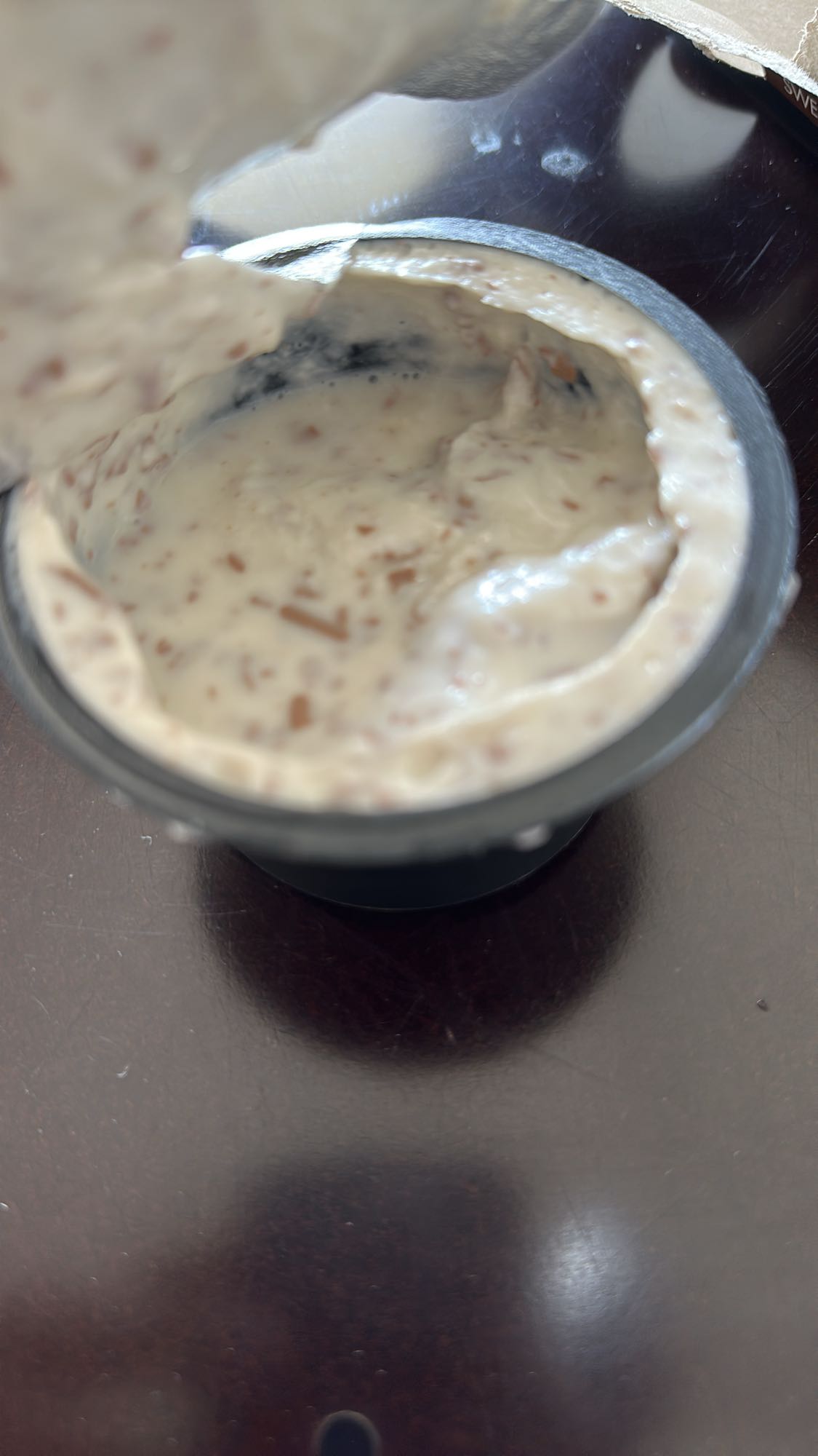 Chocolate chip yogurt cup