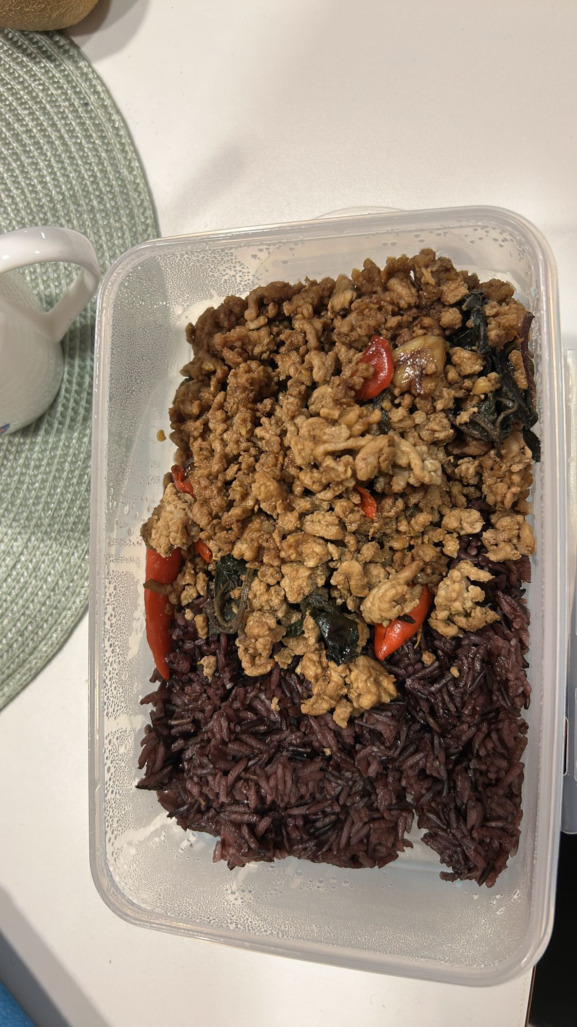 Kylling med svart ris